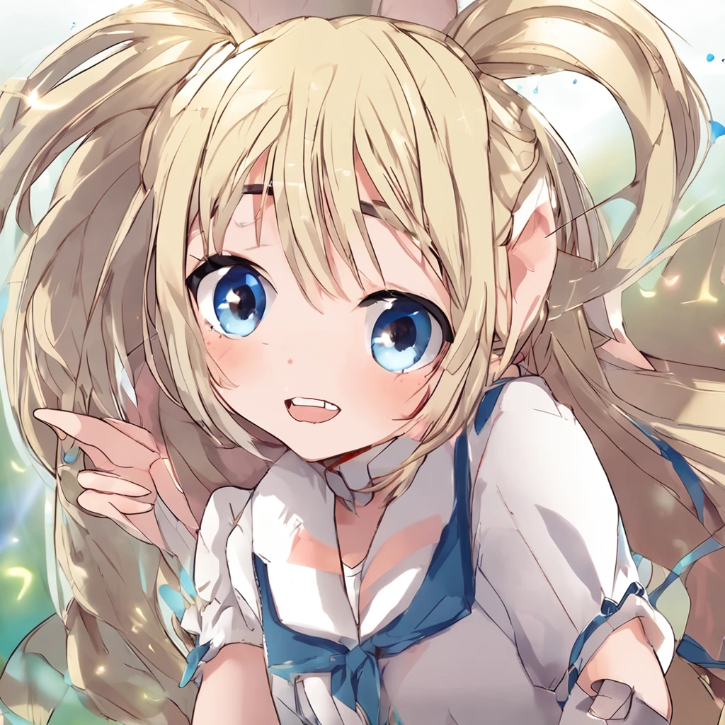 portlate、(School Uniforms)、bright expression、poneyTail、Young shiny shiny white shiny skin、Best Looks、Blonde reflected light、Platinum blonde hair with dazzling highlights、shiny light hair,、Super long silky straight hair、Beautiful bangs that shine、Glowing crystal clear attractive big blue eyes、Very beautiful nice cute 16 year old girl、Lush bust、with slit、((full body seen))