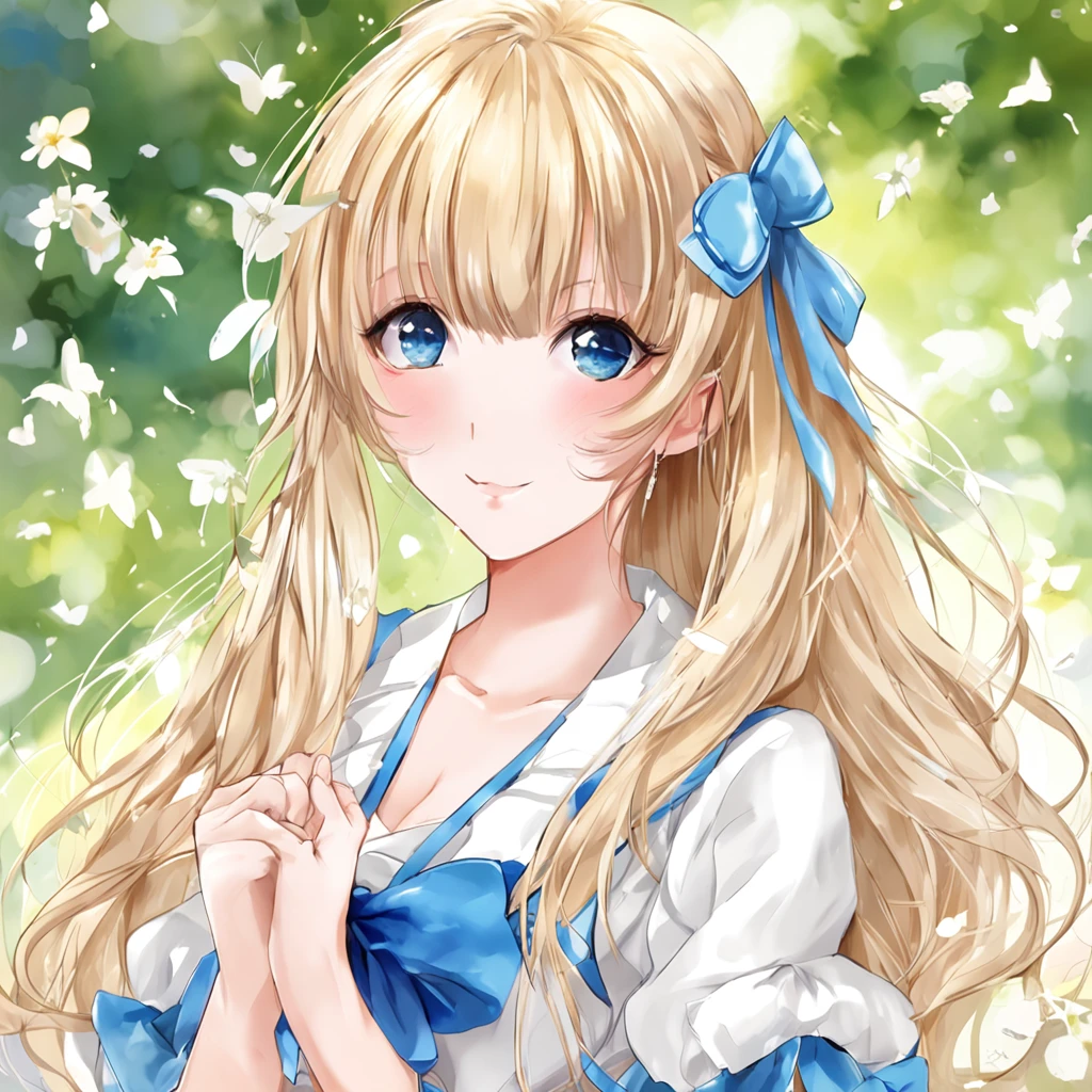 portlate、(School Uniforms)、bright expression、poneyTail、Young shiny shiny white shiny skin、Best Looks、Blonde reflected light、Platinum blonde hair with dazzling highlights、shiny light hair,、Super long silky straight hair、Beautiful bangs that shine、Glowing crystal clear attractive big blue eyes、Very beautiful nice cute 16 year old girl、Lush bust、with slit、((full body seen))