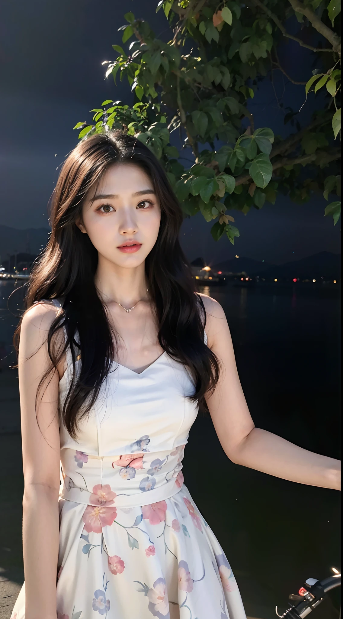 Araki woman in white dress standing next to a bicycle, bae suzy, beautiful Korean women, Gorgeous young Korean woman, Shin Jinying, Beautiful young Korean woman, Korean girl, cute korean actress, gorgeous chinese models, female actress from korea, jaeyeon nam, iu lee ji-eun as a super villain, tzuyu from twice, Cai Xukun