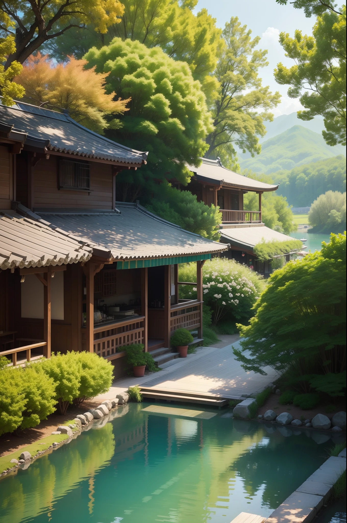 Summer is a season full of beautiful scenery。When the sun rises,The entire earth is illuminated by bright and warm sunlight。The green meadows are covered with a variety of flowers,They give off a fascinating aroma,Attract bees and butterflies to fly between them。Tall trees sway gently in the breeze,Provide cool shade for people。
The view along the lake or by the river is particularly beautiful。The lake is microwaved,On a sunny day, It exhibits clear blue transparency,It gives a cool and pleasant feeling。Willow trees and weeping willows brush across the lake,It creates a secluded and romantic atmosphere。You can relax by the lake,Enjoy the fresh breeze and crystal clear lake water。
Another beautiful view in summer is the beach。The soft sand and turquoise waters on the beach make up a fascinating picture。People can bask in the sun,Walk along the beach,Feel the sea breeze on your cheeks。The waves lap against the shore,Make a pleasant sound,It's heart-warming。
There are also many beautiful buildings and cityscapes in summer。Brightly colored flowers decorate the park and flower beds,The buildings of the city also glow golden in the sun。Guests can dine in the open-air café or on the restaurant terrace,Admire the hustle and bustle and life of the city。
Additionally,There are also many outdoor activities to enjoy in summer,Like a picnic、camping、Hiking and swimming etc。In the countryside or in the countryside or in the forest,One can walk along the trail,Admire the beauty of nature。Or they can also observe birds and other wildlife,Feel the tranquility and mystery of nature。
in short,The scenery is diverse in summer,There is both natural scenery、Beach or city view,All bring a sense of pleasure and tranquility。Both in nature and in cities,Summer shows the unique charm of beauty。