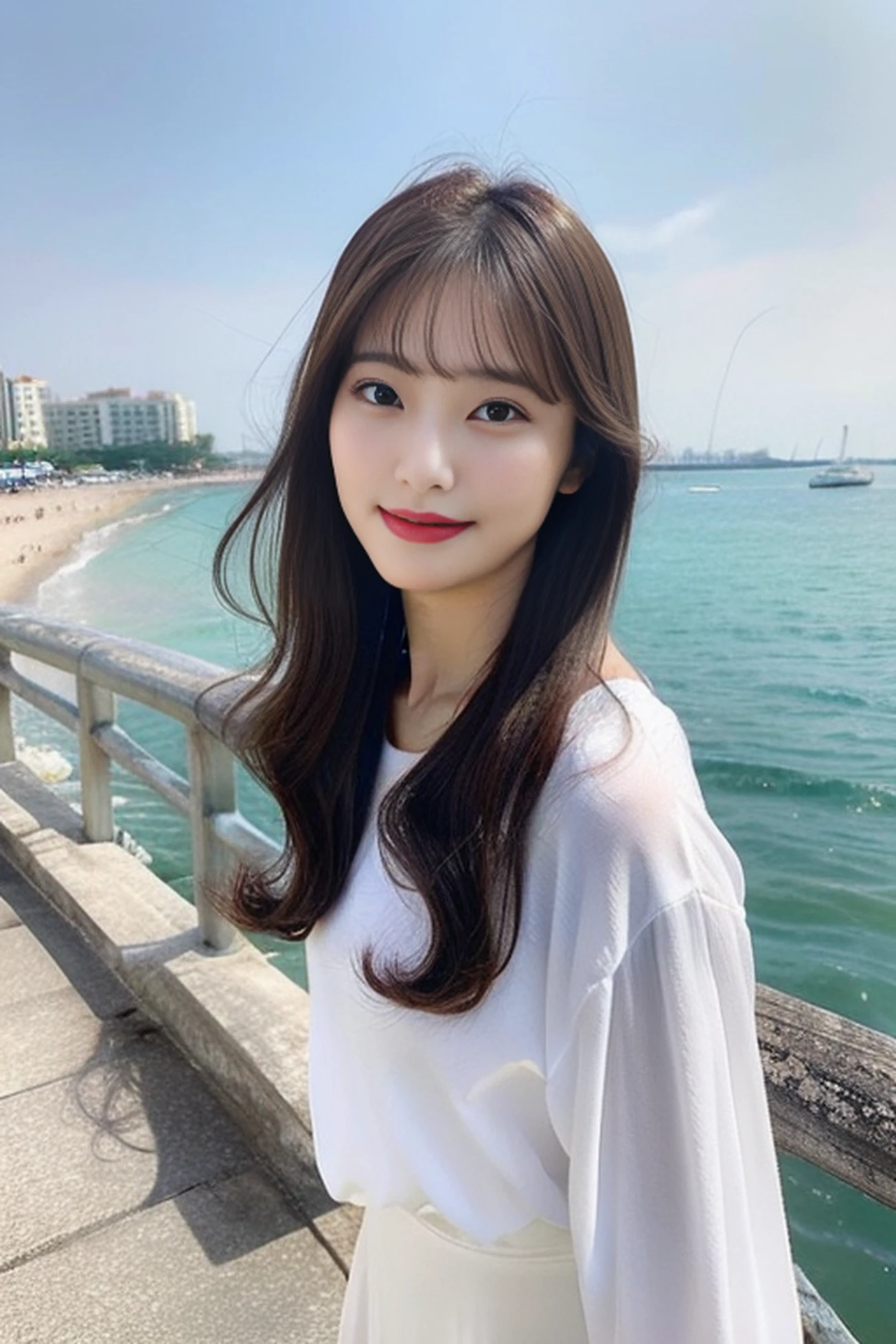 Beautuful Women,seaside,