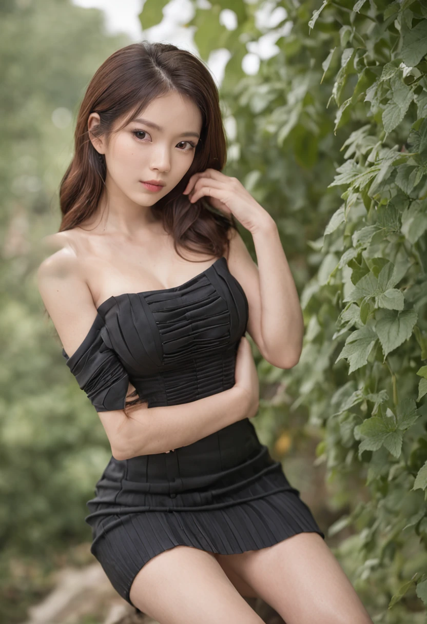 Pleated mini-skirt、high-heels、Full view of buttocks、beauty legs、Colossal tits,Opening legs、pubick hair、Underhair、hair、droolng、squeezing breasts