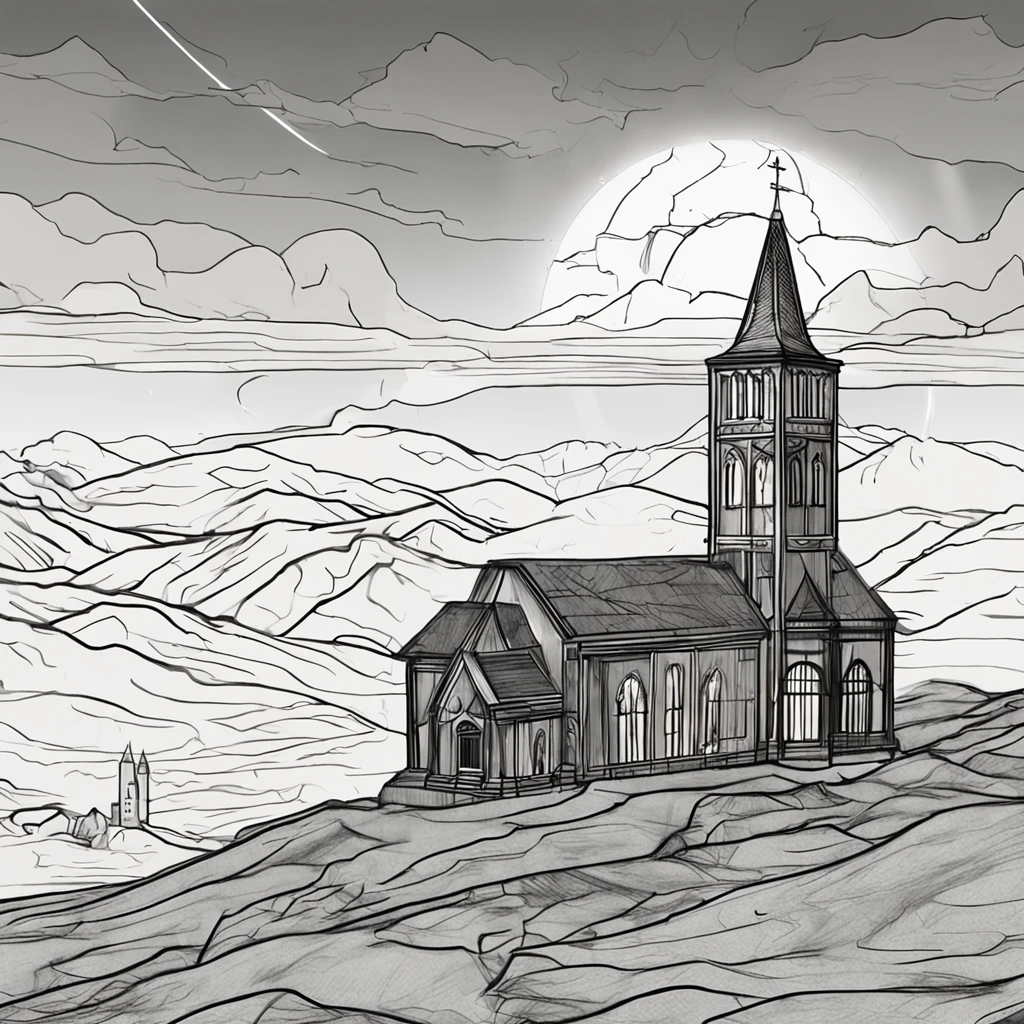 ,Masterpiece, Best quality,8K, 超高分辨率,Dusk falls,An abandoned church stands between desolate mountains。The church has a minaret on the bell tower,Vampire sits alone under a half-moon shaped skylight,Gaze at the sunset in the distance。Her slender fingers stroked the glass,It was as if touching the passage of time。The interior of the church is filled with a deep purple aura,It seems to tell about the painful existence of vampires。Through stained glass windows,Soft light reflected on her pale face,Sketch a mysterious and beautiful smile。The low chant of the church flutters in the wind,As if it were a consolation and awakening to vampires。The scene was filled with serenity and reverence,Let the audience feel the immortal loneliness and loneliness of vampires。