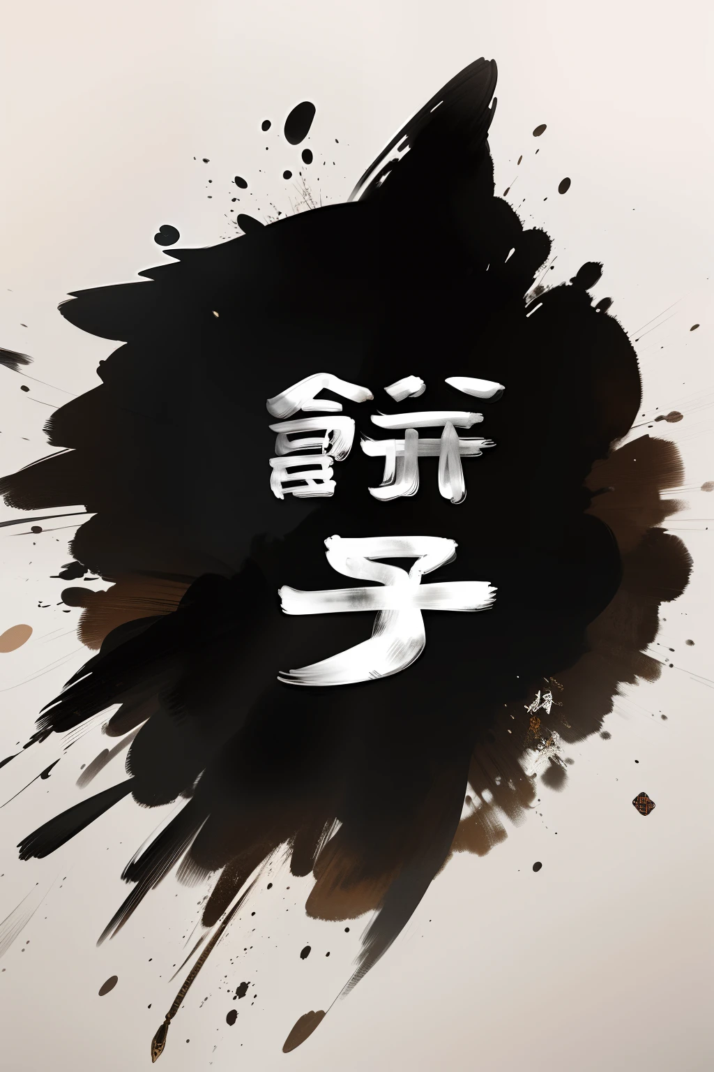 chinese brush pen, in style of ruan jia, inspired by Cao Buxing, Inspired by Cao Zhibai, sumi ink style, inspired by Baiōken Eishun, inspired by Wu Zuoren, inspired by Dong Yuan, Inspired by Zhao Yuan, chinese brush pen illustration, Chinese text
