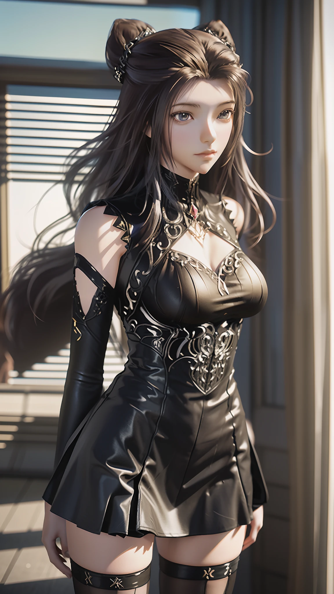 anime - style image of a woman in a short skirt and shirt, seductive anime girls, Smooth anime CG art, Surrealism female students, Surrealism female students, thighhighs and skirt, photorealistic anime girl rendering, beautiful and seductive anime woman, Realistic schoolgirl, Realistic anime 3 D style, 3 d anime realistic, Beautiful Anime High School Girls