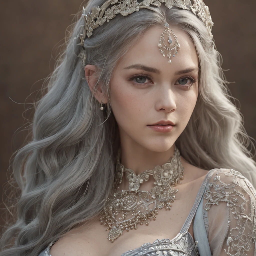 (highly detailed),((tmasterpiece)),(impasto),iintricate,painting of a,(((1个Giant Breast Girl)))),A illustration,Exquisite steppe,sorceress woman,Shepherds have gray hair,Blue longan,white dresses,(Nice face),Beautiful detailed face,Extremely delicate and beautiful girl