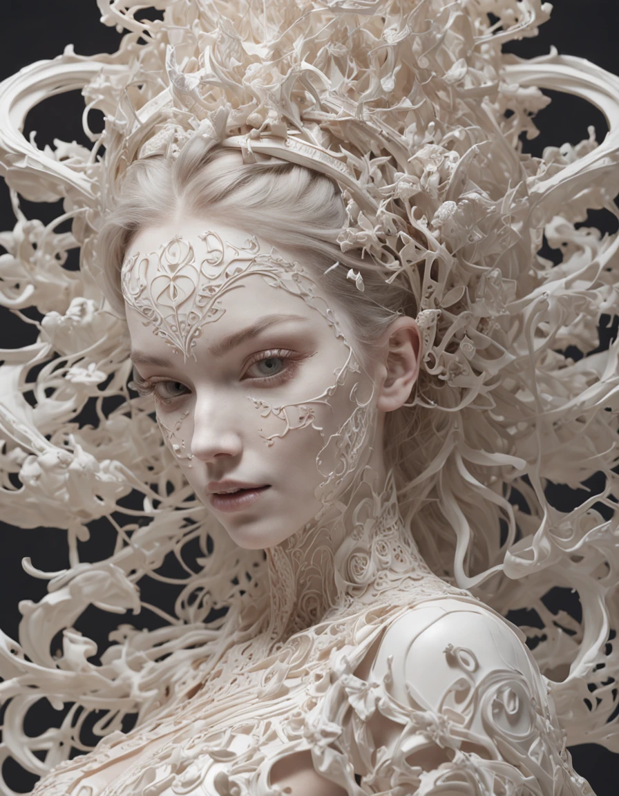 official art, unity 8k wallpaper, ultra detailed, beautiful and aesthetic, masterpiece, best quality, (zentangle, mandala, tangle, entangle), (fractal art:1.3) , 1girl, extremely detailed, dynamic angle, cowboyshot, the most beautiful form of chaos, elegant, a brutalist designed, vivid colours, romanticism, by james jean, roby dwi antono, ross tran, francis bacon, michal mraz, adrian ghenie, petra cortright, gerhard richter, takato yamamoto, ashley wood, atmospheric, ecstasy of musical notes, streaming musical notes visible