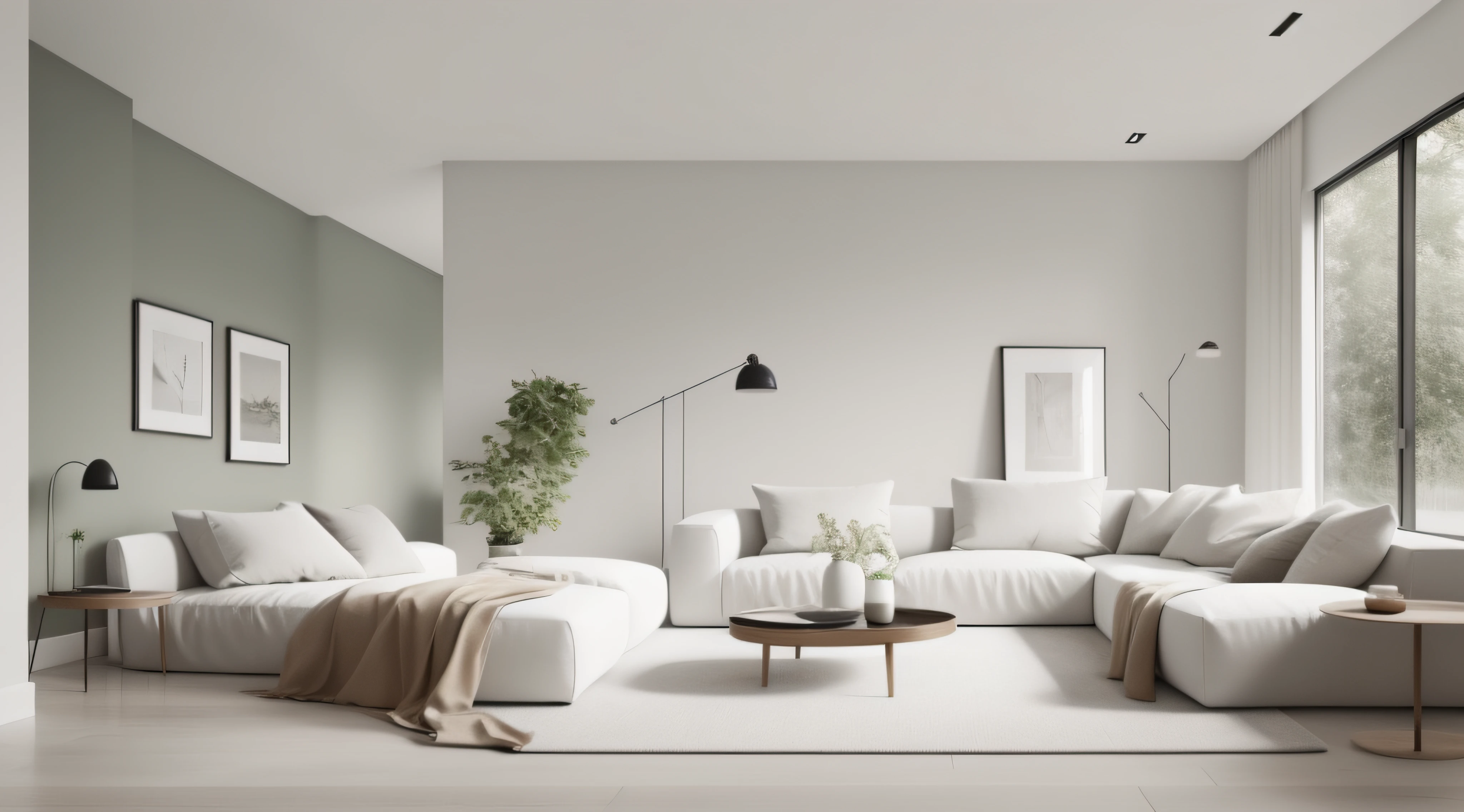 Uma mulher linda e elegante, with long, silky hair, lying on a beautiful white sofa, in a modern, minimalist living room. The room has white walls, light wood floor, contemporary design furniture and large windows that let in natural light. The woman is positioned in a relaxed and natural way, with a serene and confident expression.

detaileds Técnicos:

styled: realisitic, photorealistic Perspective: front view, corpo inteiro
lighting: naturallight, suave e difusa
colors: neutral tones, with touches of soft colors and elegant Ambience: Interior of a modern house, minimalist and well decorated Additional Instructions:

Appearance of woman: Make sure the woman looks elegant, sophisticated and attractive, with delicate facial features and a confident posture.
Home environment: The home environment must be clean, organized and well designed, with contemporary design furniture and decor.
sofa: The sofa must be white, beautiful and modern design, complementing the room decor.
lighting: Lighting should be soft and natural, creating a calm and relaxing atmosphere.
colors: Colors must be harmonious and complementary, avoiding very strong contrasts.
detaileds: pay attention to details, like textures, shadows and reflections, to create a photorealistic and immersive image. The woman is totally naked