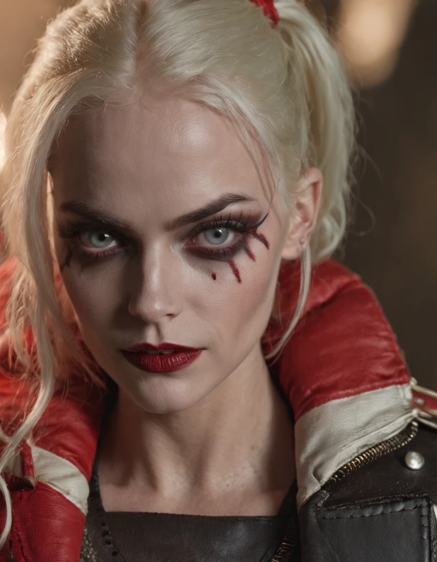 Margot Robbie as Harley Quinn in Suicide Squad, corpo inteiro, soft-lighting, dinamic angle, lifelike lighting, foto de Robert Adams, (textura natural da pele, hiper-realismo, luz suave, ju: 1.2), (detalhes intrincados: 1.12), Obra-prima HDR, melhor qualidade, (foto altamente detalhada: 1.1), 8k, fotorrealista, (NSFW)