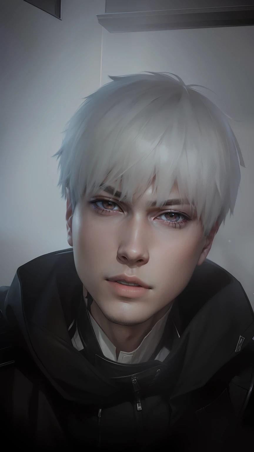 Hd, 1boy, handsome, realistic, ultra hd, 4k, kaneki ken.