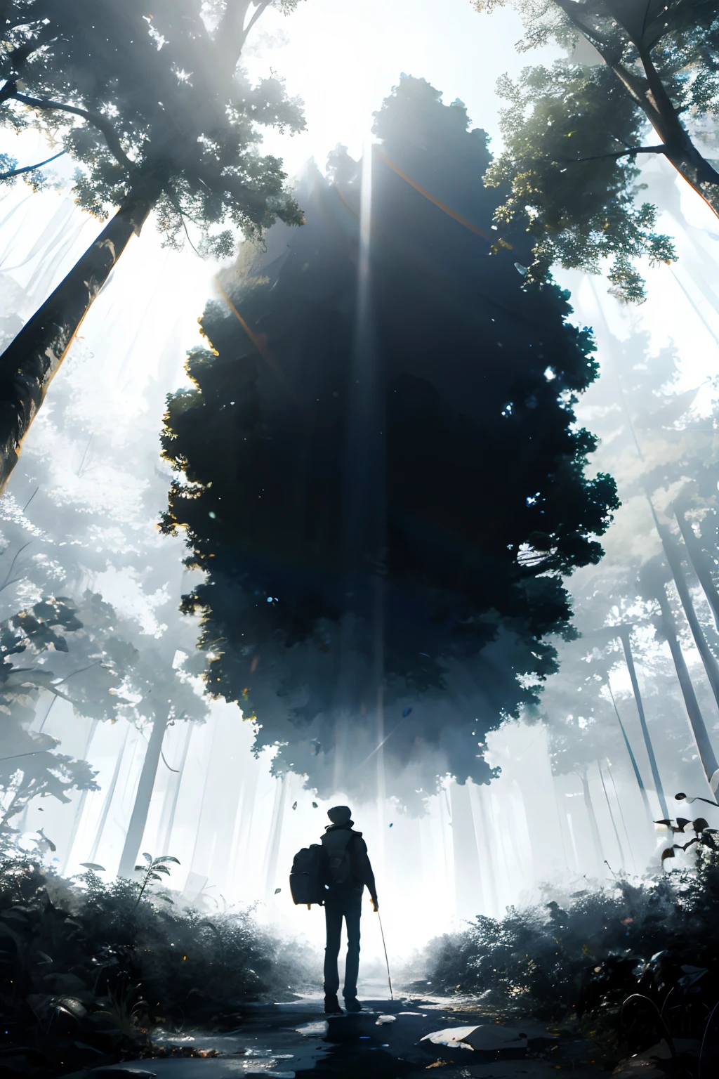 absurdres, highres, ultra detailed, (no human:1.3),
BREAK
, Create an image using a prism effect, with light refracting and creating a colorful, kaleidoscopic appearance.
BREAK
, Design an image with a fisheye lens effect, capturing a wide field of view with a distinctive, curved perspective.
BREAK
, Capture a forest path, with towering trees, dappled sunlight, and a sense of tranquility and natural beauty.
BREAK
, Illustrate a monochromatic world, using only shades of black, white, and gray to convey depth, emotion, and a striking visual impact.