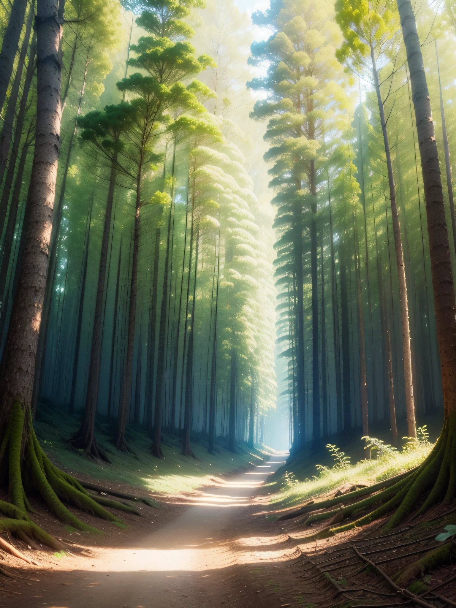 Imagem realista de floresta