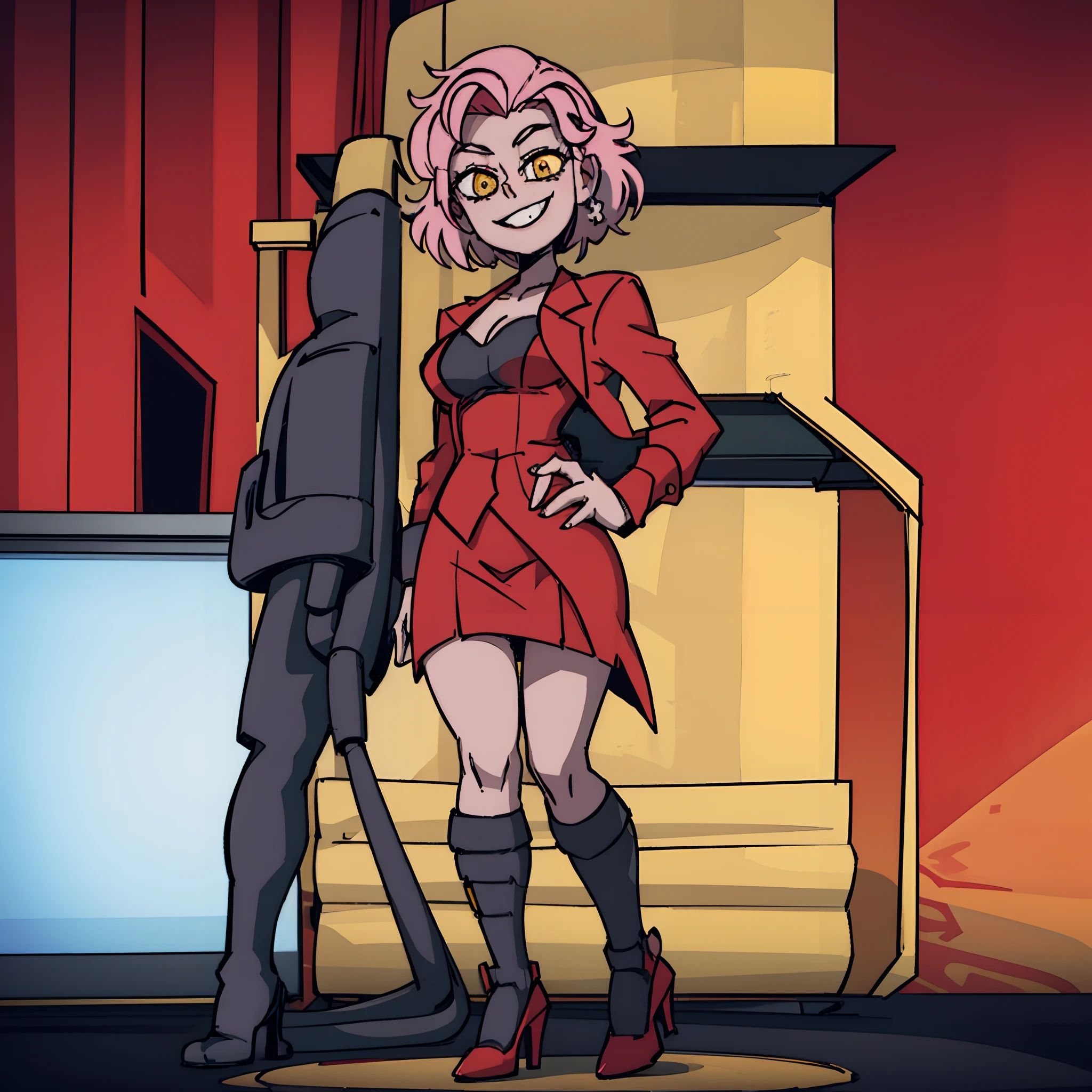 score_9, score_8_up, score_7_up,((best quality)), absurdres,((full body)), PenelopeSpectraPXL,skirt, formal, suit, earrings, jewelry, skirt suit, sunglasses, high heels, orange hair, pencil skirt, lipstick, necktie,red suit,white background,green eyes, , squatting, , oral sex, fetio, mouth, deoat, facefuck, bowbang, gangbang, cum , panties, upskirt