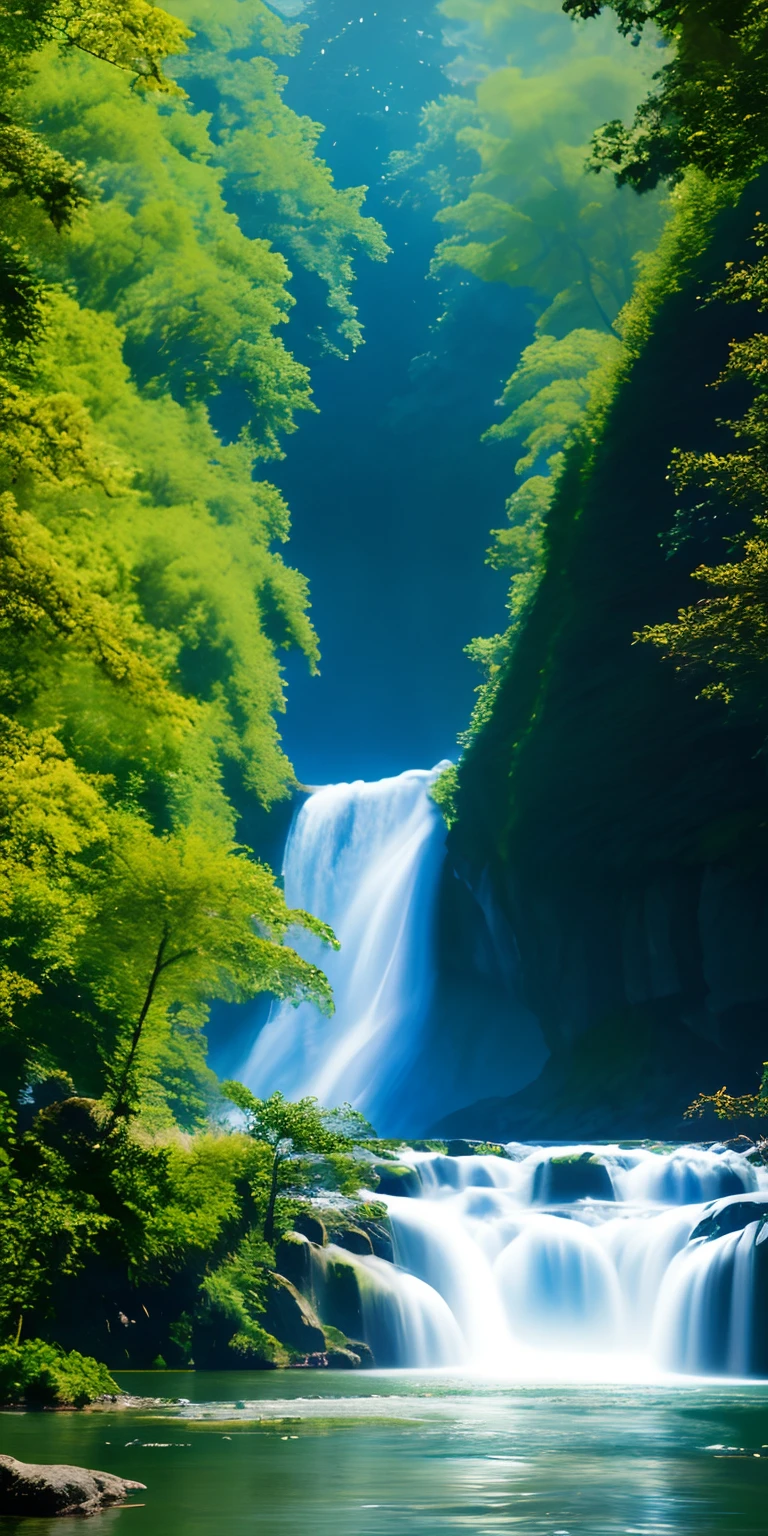 "analogue style,ChromaV5,nvinkpunk,8k wallpaper,Majestic river,Surrounded by trees,small waterfalls,dense fog,award winning photography,color difference,A detailed,HDR,Bloom,Monet-style paintings,Pissarro and Sisley,ArtStation trends,CGSociety trends,The art of Midjourney"