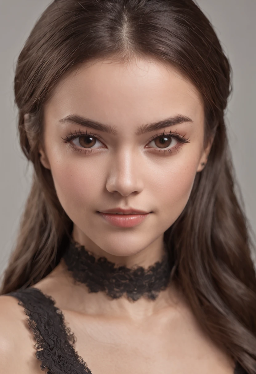 (masterpiece), best quality, expressive eyes, smile, perfect face, Luane, African female, 22yo African, brown hair, ponytail, brown eyes, black glasses, ((standing)),
