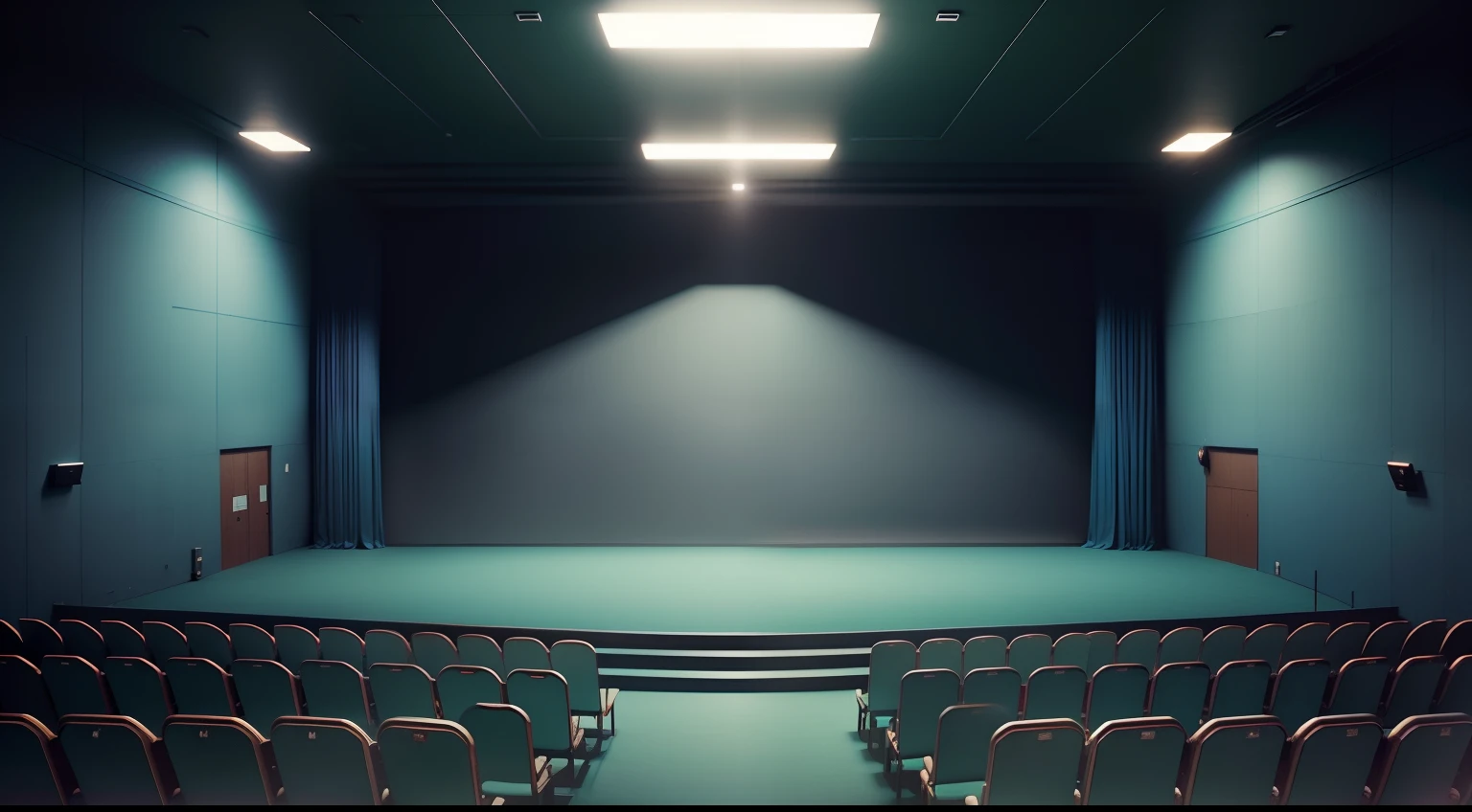 Make 1 backdrop with packed auditorium showing peopleDegrade blue and green
modern and subtle traitsultra realistic, qualidade 8k, fullhd