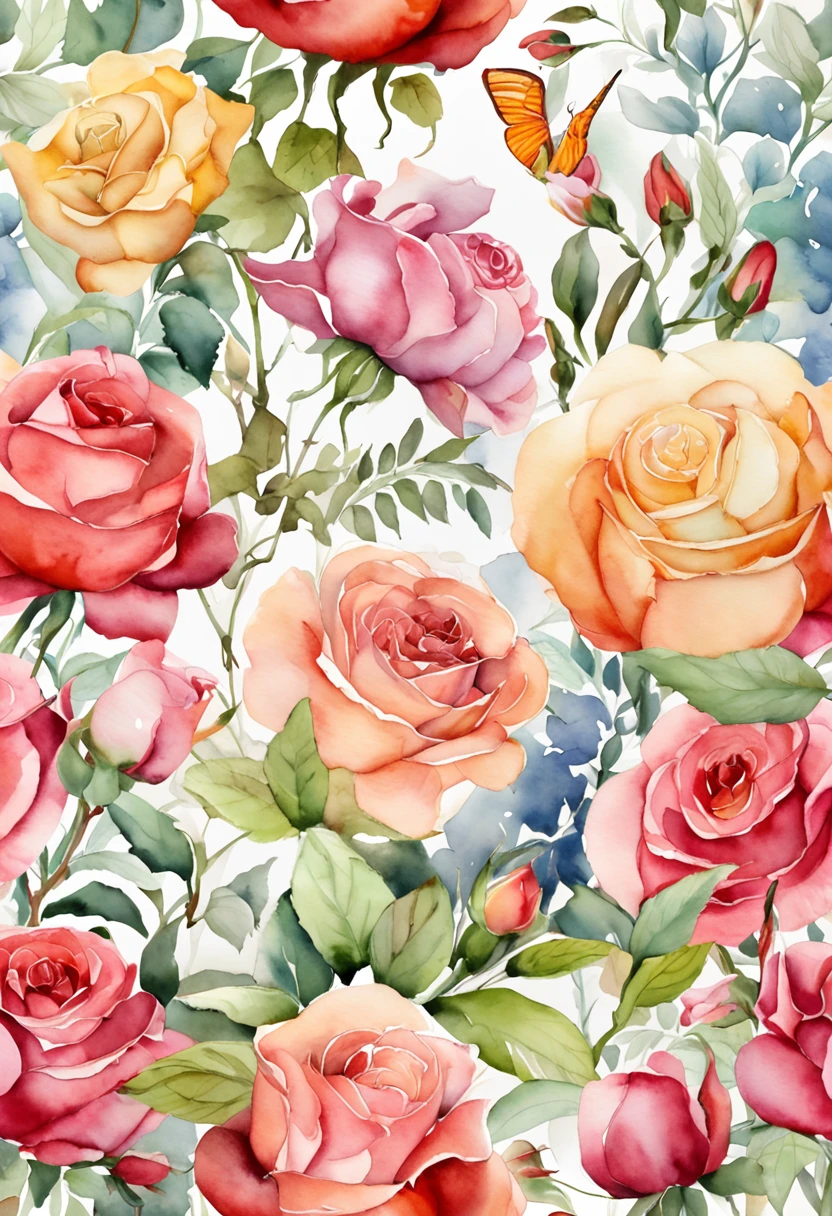 Best quality, Masterpiece, 超高分辨率, (photograph realistic:1.4), surrealism, Dream-like,florals,Rose flower