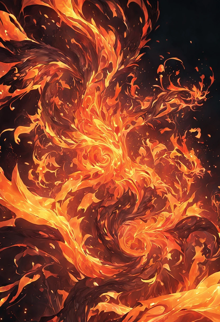 Fire closeup on black background and black background, flame fractal, Highly detailed generative art, Flame texture, intricate overlay flames imagery, Hell background, abstract paintings. 8K, fractal fire background, swirling flames in background, Paint pours smoke, swirling fire, digital art 4k unsettling, some smoke and fire, houdini algorithm generative art,fluids