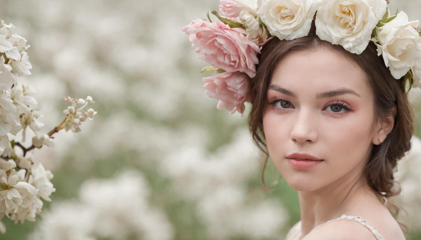 RAW photo, best, masterpiece, best quality, high quality, extremely detailed, painting of a field of flowers with a sky background, floral painted backdrop, dreamy floral background, by Zofia Stryjenska, by Li Mei-shu, by Alice Rahon, floral dream, by Eugeniusz Zak, dreamy scene, by Hermione Hammond, by Shen Che-Tsai, by Marie Bashkirtseff, by Sim Sa-jeong,