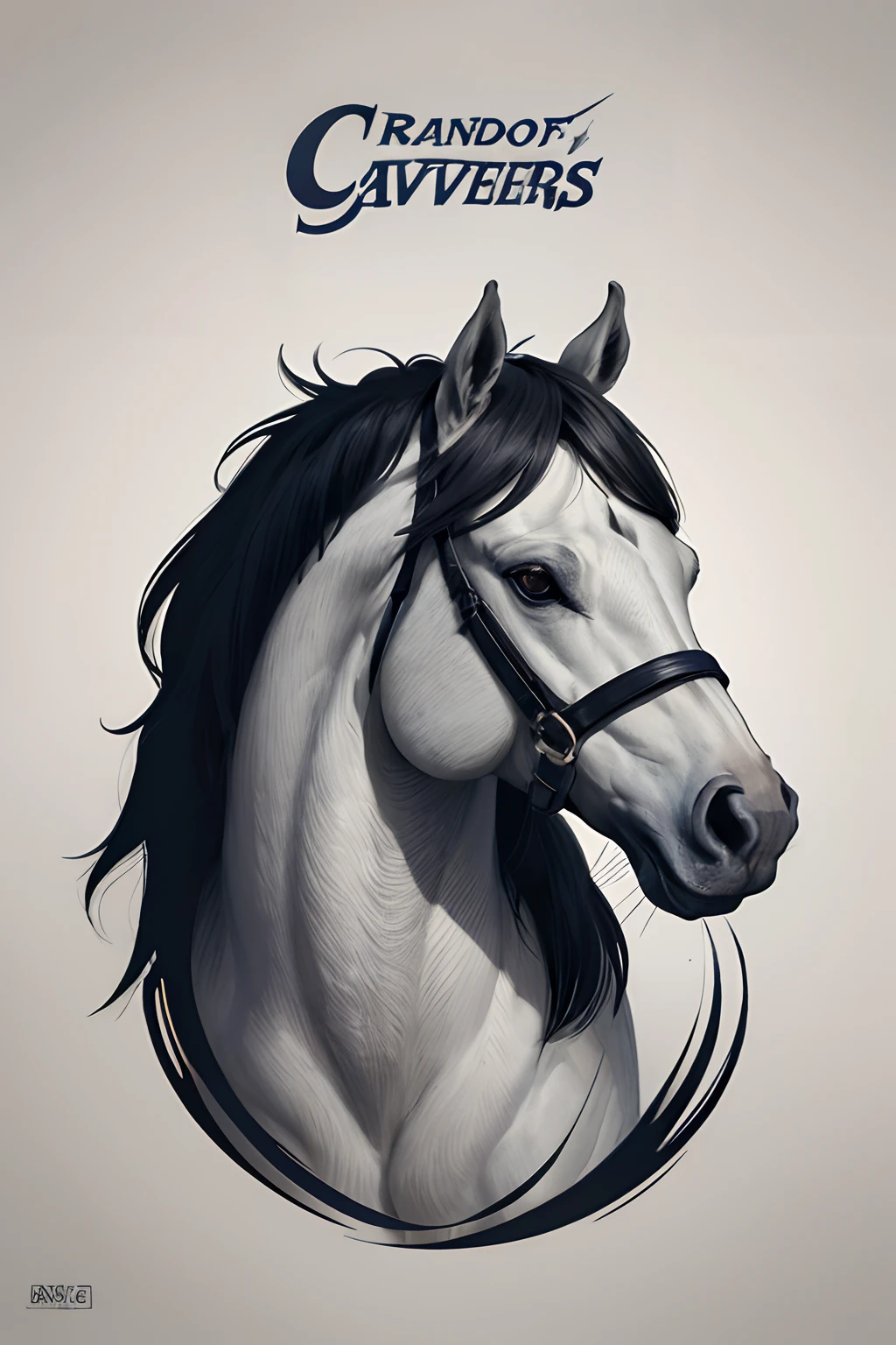 logotipo colorido amarelo vermelho, Minimalist logo illustration of a horse's head vector art, frontal, Magic, Crisp design, liso, Monochrome color, Magia Negra Spingo, design de camisetas, no estilo do Studio Ghibli, O design deve ser em arte vetorial, Mostrando o cavalo. Use Adobe Illustrator to create the logo with sharp lines and a simple look, mas cativante. Mantenha o design centrado nos olhos do cavalo, capturando sua singularidade e charme. The logo should evoke a sense of sophistication and tranquility. The overall aesthetic should be Wild West, tornando-o adequado para fins de marca e logotipo, Brackground branco