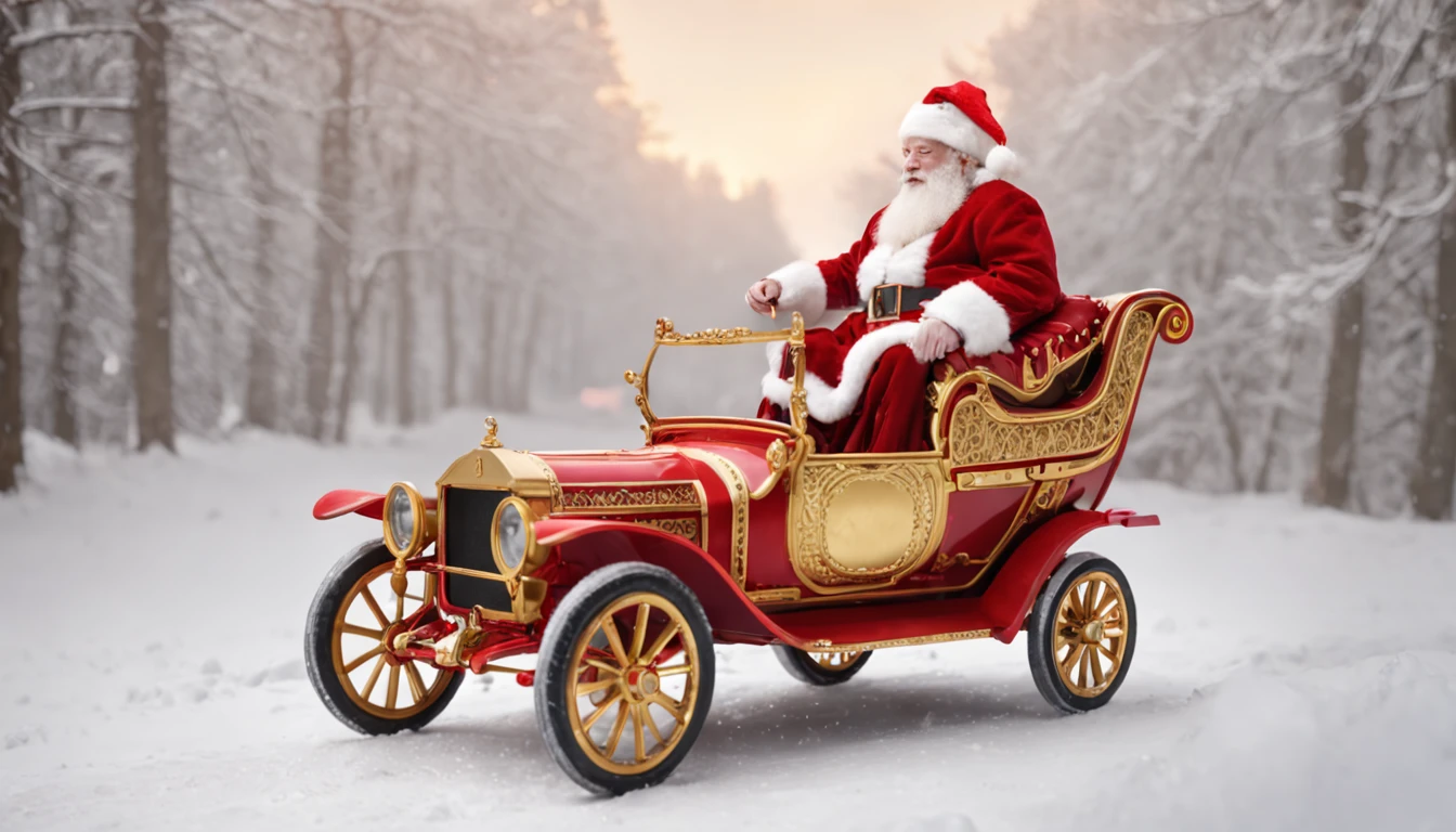 RAW photo, best, masterpiece, best quality, high quality, extremely detailed there RAW photo, best quality, there is a big red and gold sleigh with a lantern, sleigh, illustration, highly detailed 4k digital art, 4k post, 4k post ,kramskoi 4k,amazing wallpaper,by Alexander Kucharsky,beautiful uhd 4k art,car,beautiful digital artwork,high resolution 4k,fairytale artwork,8k illustration,