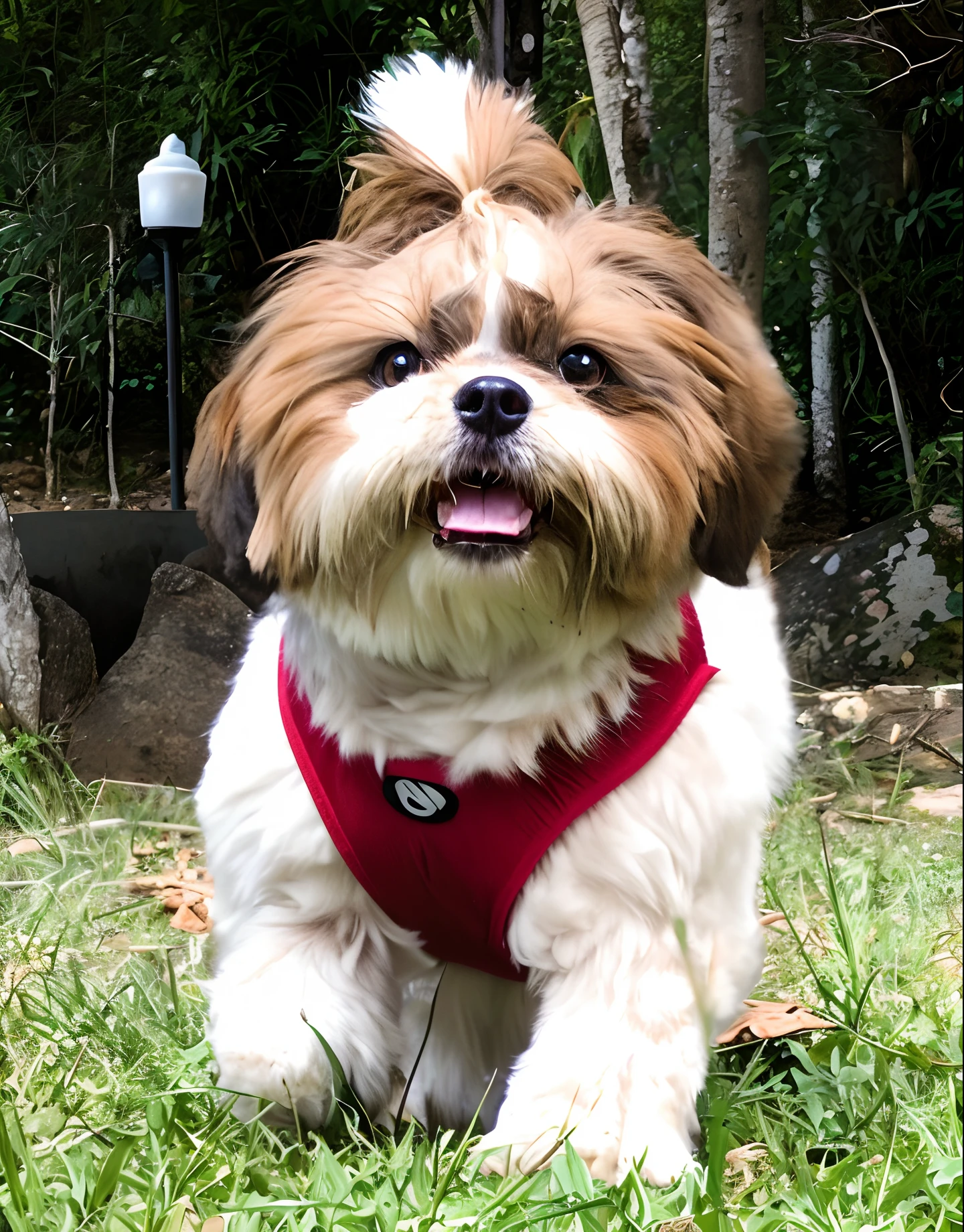 Happy Birthday to a happy furry baby, 4K HD Resolution, High quality image, award winning image, National Geographic picture with grainy background, award winning image, award winning image, hyperrealistic, high resolution, very detailed, award winning image, very detailed, HD Quality