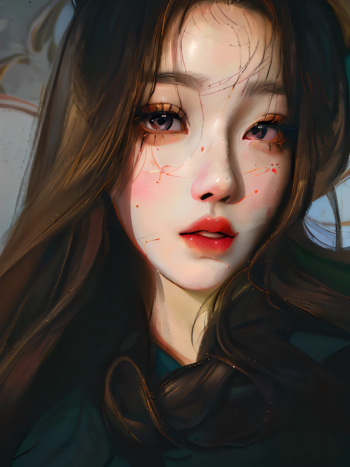 anime girl with a rose in her mouth, high quality portrait, in the art style of bowater, trending on artstration, artwork in the style of guweiz, realistic cute girl painting, kawaii realistic portrait, realistic. cheng yi, exquisite digital illustration, beautiful digital illustration, realistic artstyle, 🤤 girl portrait, realistic digital drawing, realistic digital illustration