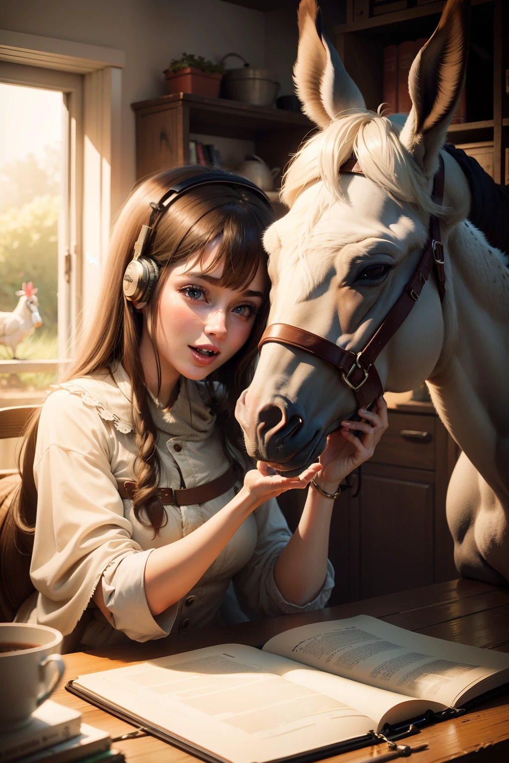 Is the donkey a horse or a chicken,Chickens love to sing,Donkeys love to listen