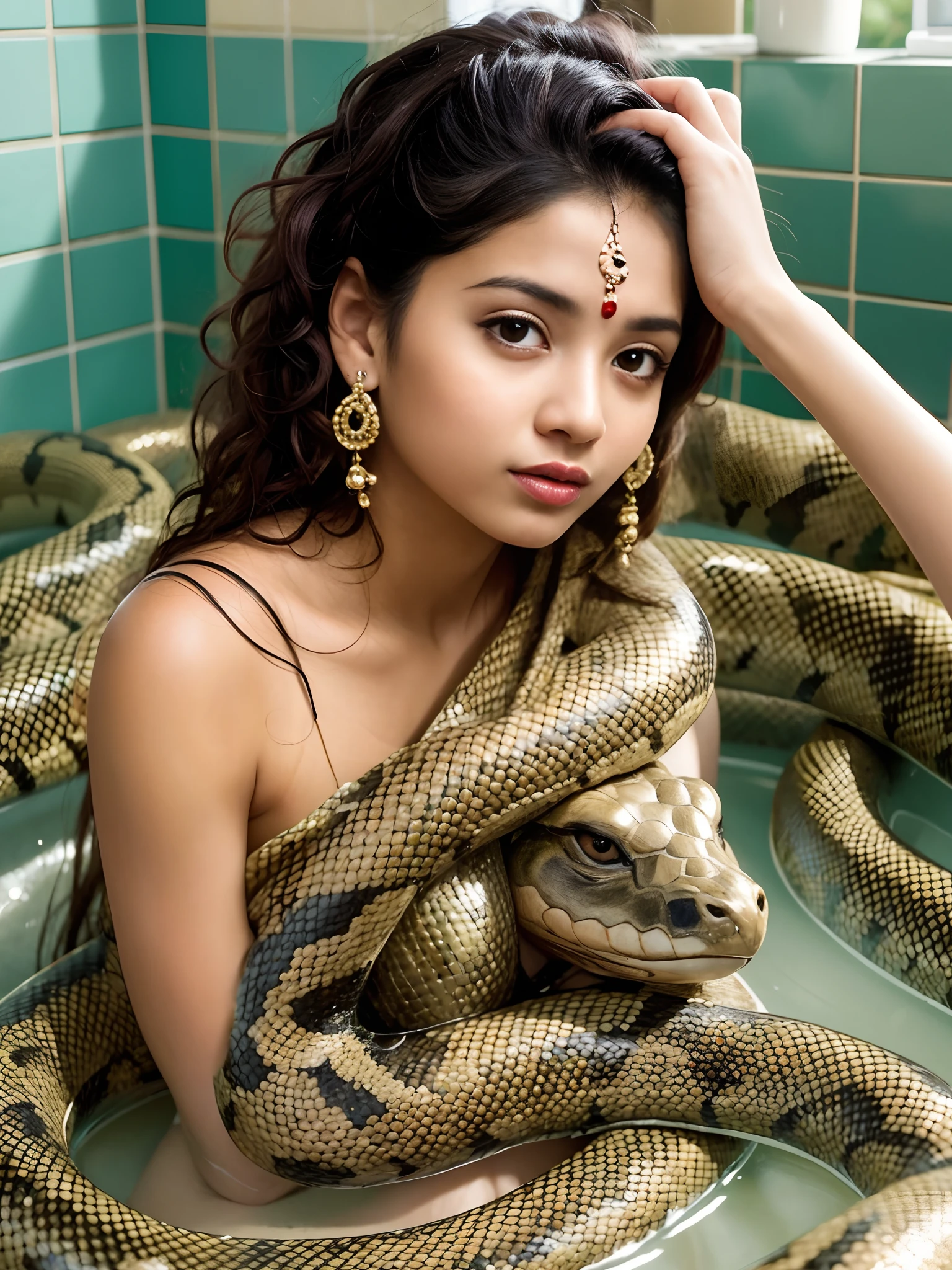 Indian girl with romantic style