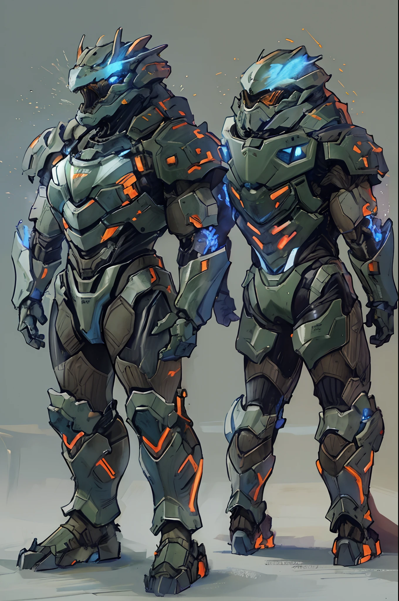 A high-tech combat armor suit inspired by Godzilla concept, Godzilla concept biotech battle armor, (Natural light, professional lighting:1.2, cinematic lighting:1.5, best shadow), (masterpiece:1.5), high definition, best quality, ultra-detailed, extremely delicate, anatomically correct, creativity, RAW photo, unreal engine 5, High-tech armored suits, psychedelic details, BiophyllTech, (add electric power around), fantasy, ultra intricately detailed, Ultra-complex design, A bio-sensitive high-tech battle armor suit infused with Godzilla characteristics, The angular design on the body is illuminated and the display is charging, (energy waves, Energy particles), octane render, perfect images quality, realistic, sure real, full hd, 32k, ((character concept art)), full body character drawing