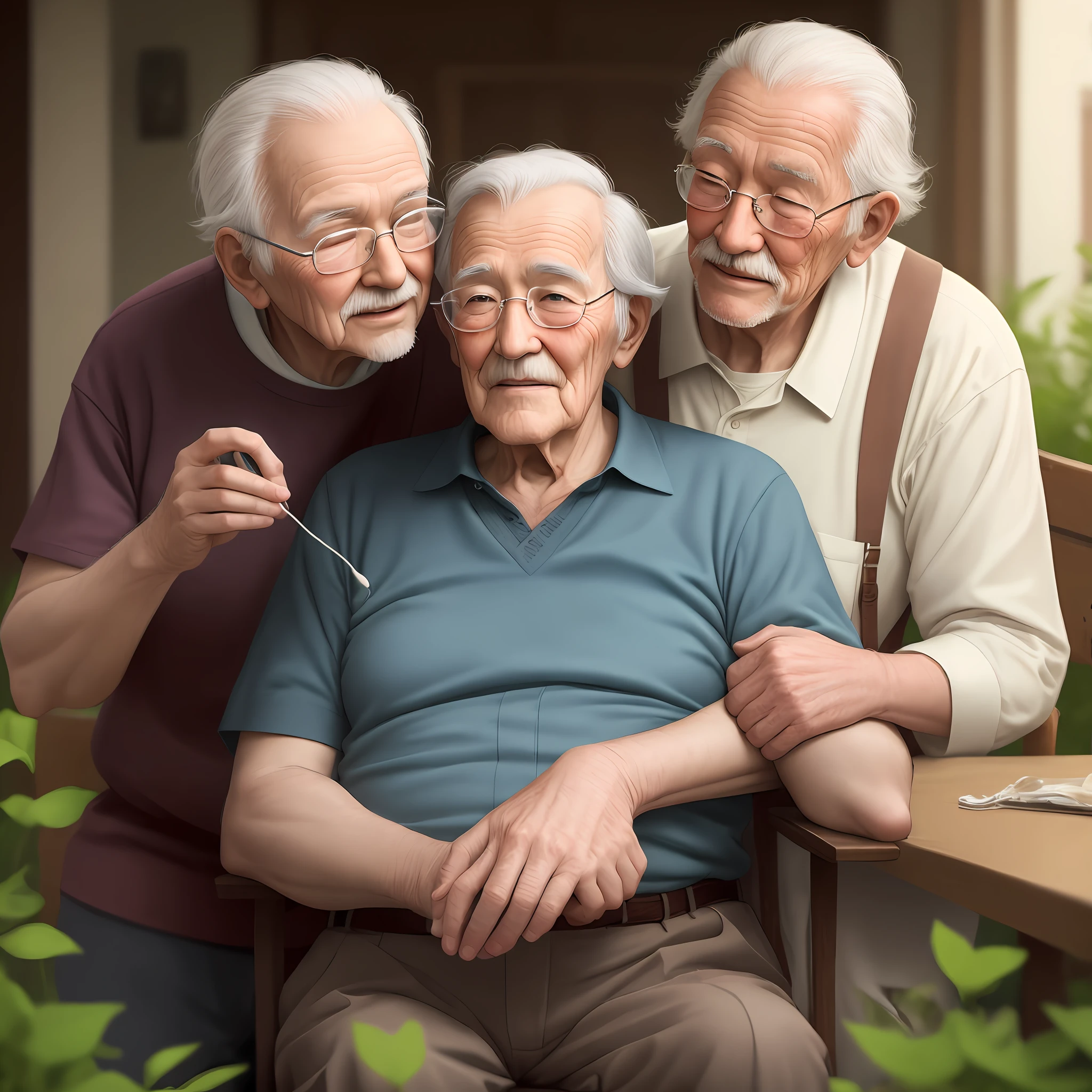 Gentle grandpa