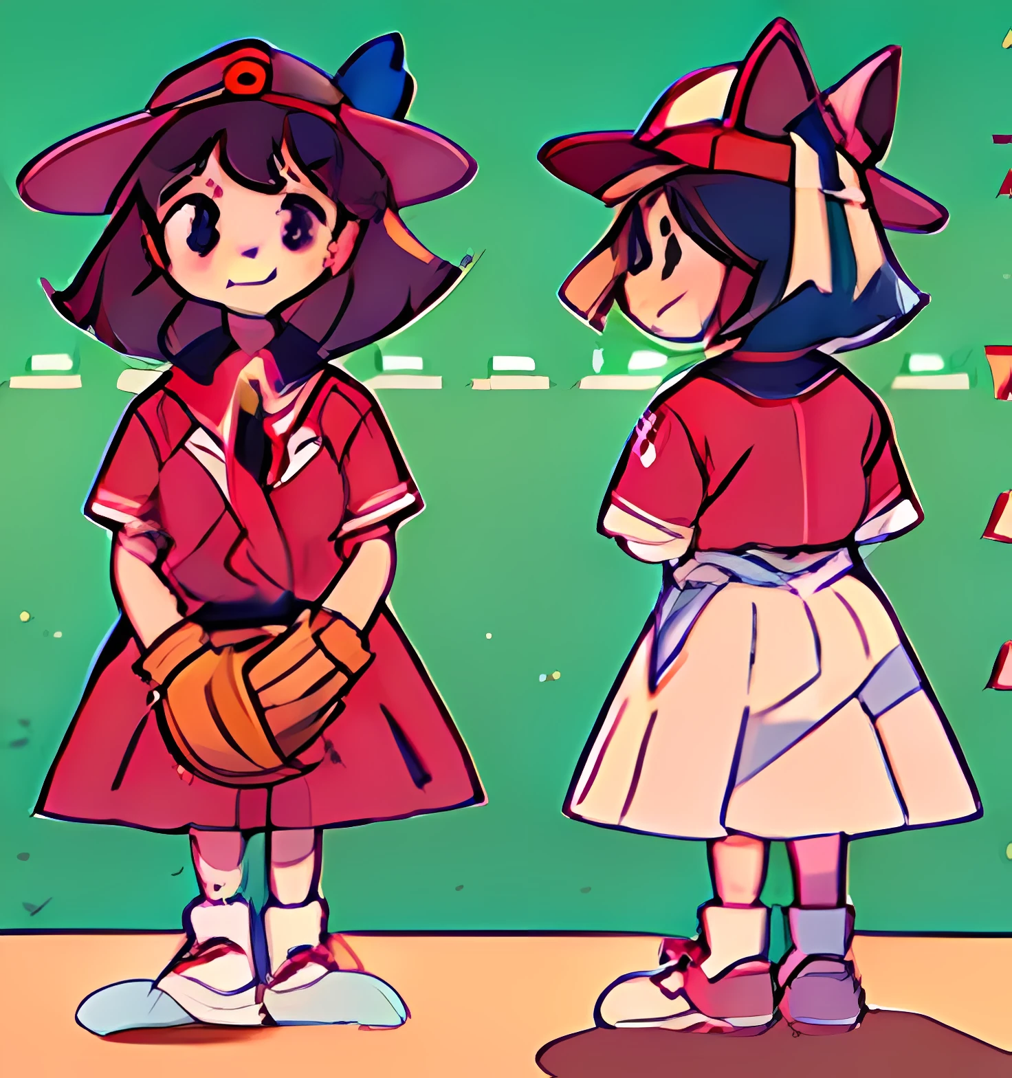 masami obari, baseball player, kindergarden unifrom, smilling, classy, clothers rugged by breast