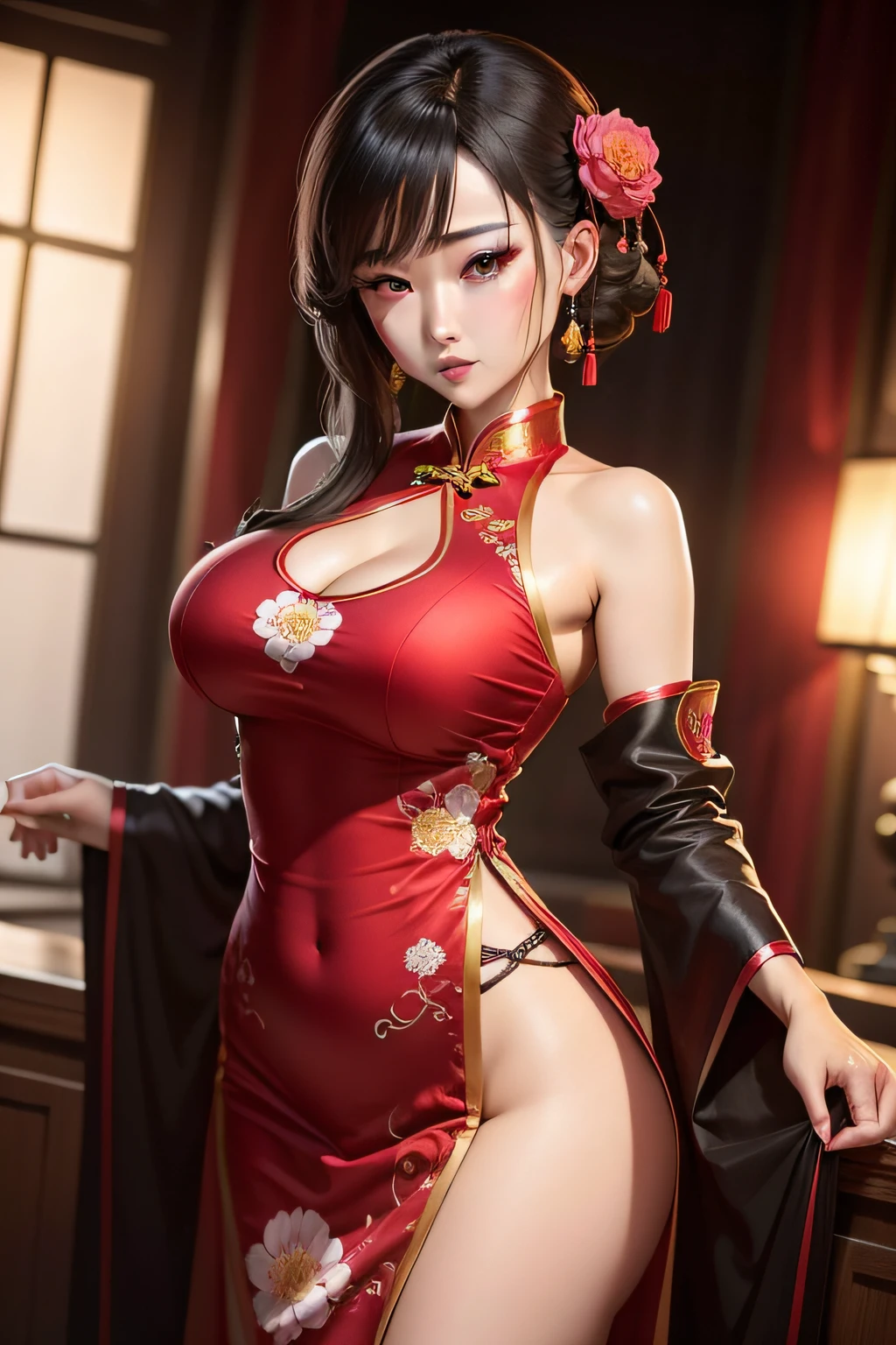 Oriental beautiful cheongsam beauty,Need,plumw,big breasts thin waist,Skin whitening,Raised sexy,enchanting,k hd,A masterpice