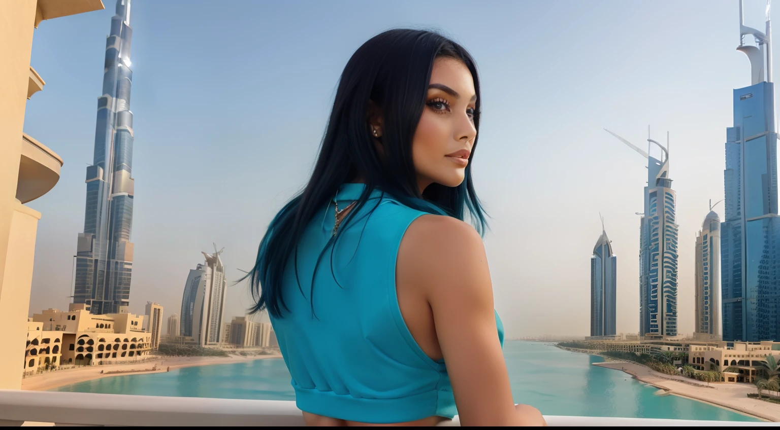 lamborguini azul em dubai