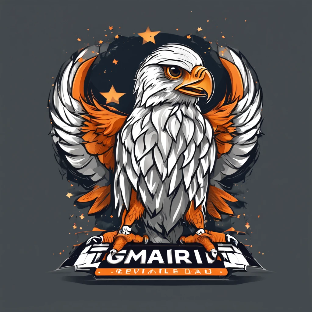 aguia , garra segurando lampada , esporte , logo design , mascote