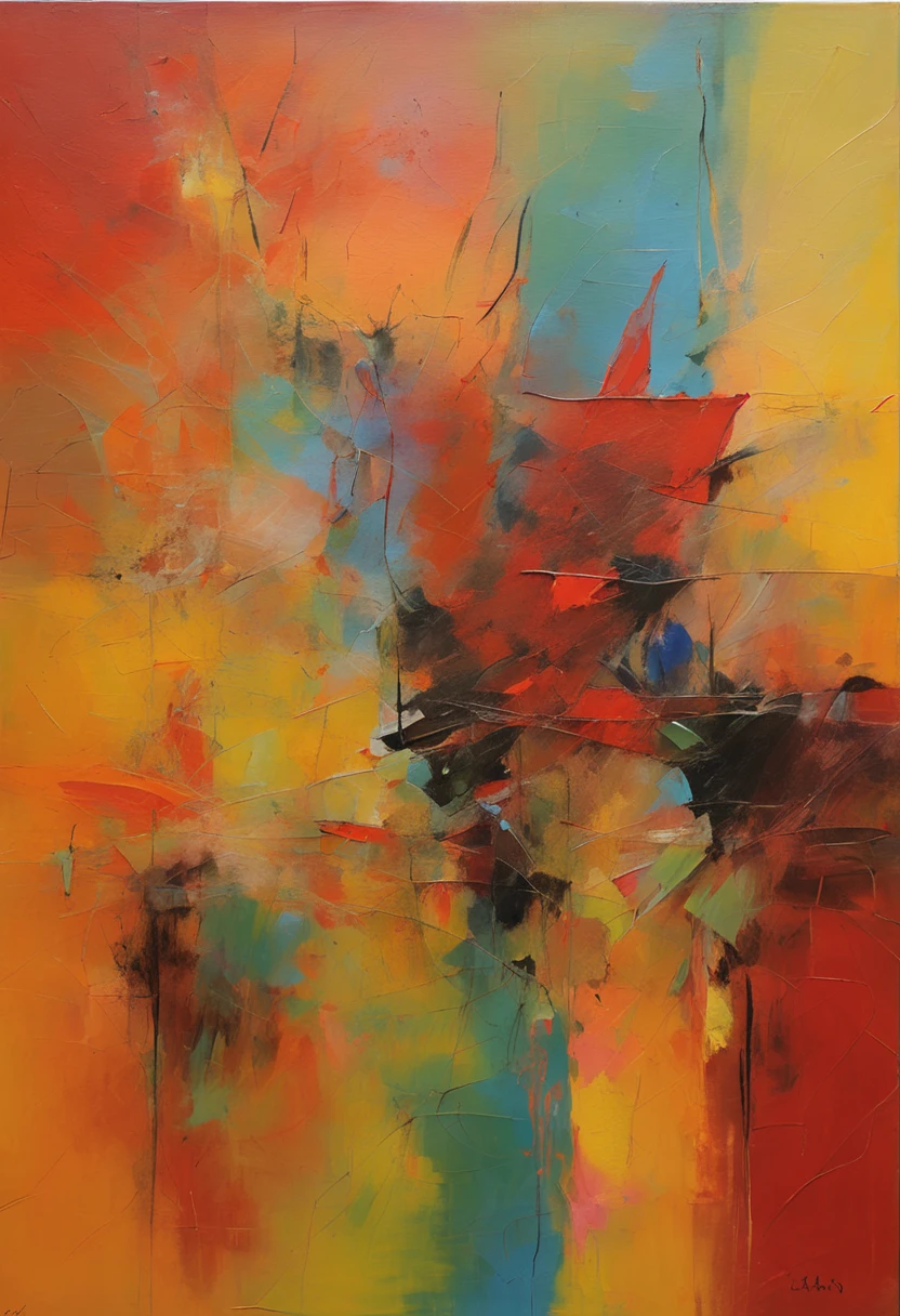 1girll，Modern art，Geometric wind，polygon，abstract artistic，Works of masters
