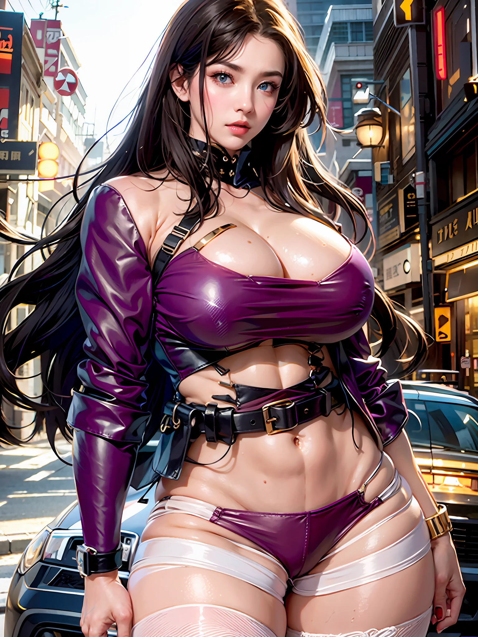 High quality fingers,Normal hands,detailed finger,Small waist,dark red colored hair,eBlue eyes,beauitful face,Perfect litthing,beatiful detailed eyes,looking at viewert,stunningly beautiful woman,detailed hairstyles,detailed back ground,Best quality shorts, 超高分辨率, Depth of field, color difference, Caustics, Broad lighting, naturalshadow, Kpop idol) tmasterpiece,Best quality,Portrait of 1girl,((best qualtiy)), ((tmasterpiece)), (the detail:1.4), 。.3D, hdr(HighDynamicRange),Ray traching,NVIDIA RTX,Hyper-Resolution,Subsurface scattering、PBR Texture、post-proces、Anisotropy Filtering、depth of fields、maximum definition and sharpness、Many-Layer Textures、Albedo e mapas Speculares、Surface coloring、perfectly proportions、rendering by octane、Two-colored light、largeaperture、Low ISO、White balance、the rule of thirds、8K raw data、Purple transparent bra,White lace transparent raised briefs,Ruddy and radiant skin