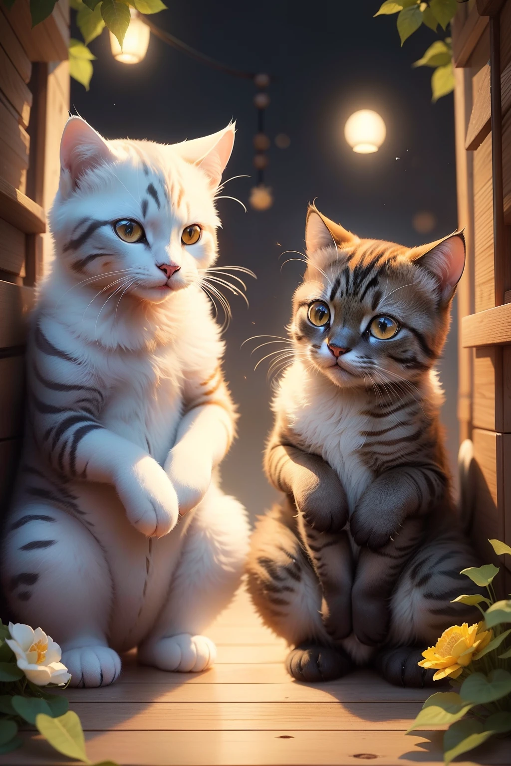 Cats meet new friends in the world。Talking bears and jumping rabbits、Singing little birds, etc.、Have fun playing with everyone。