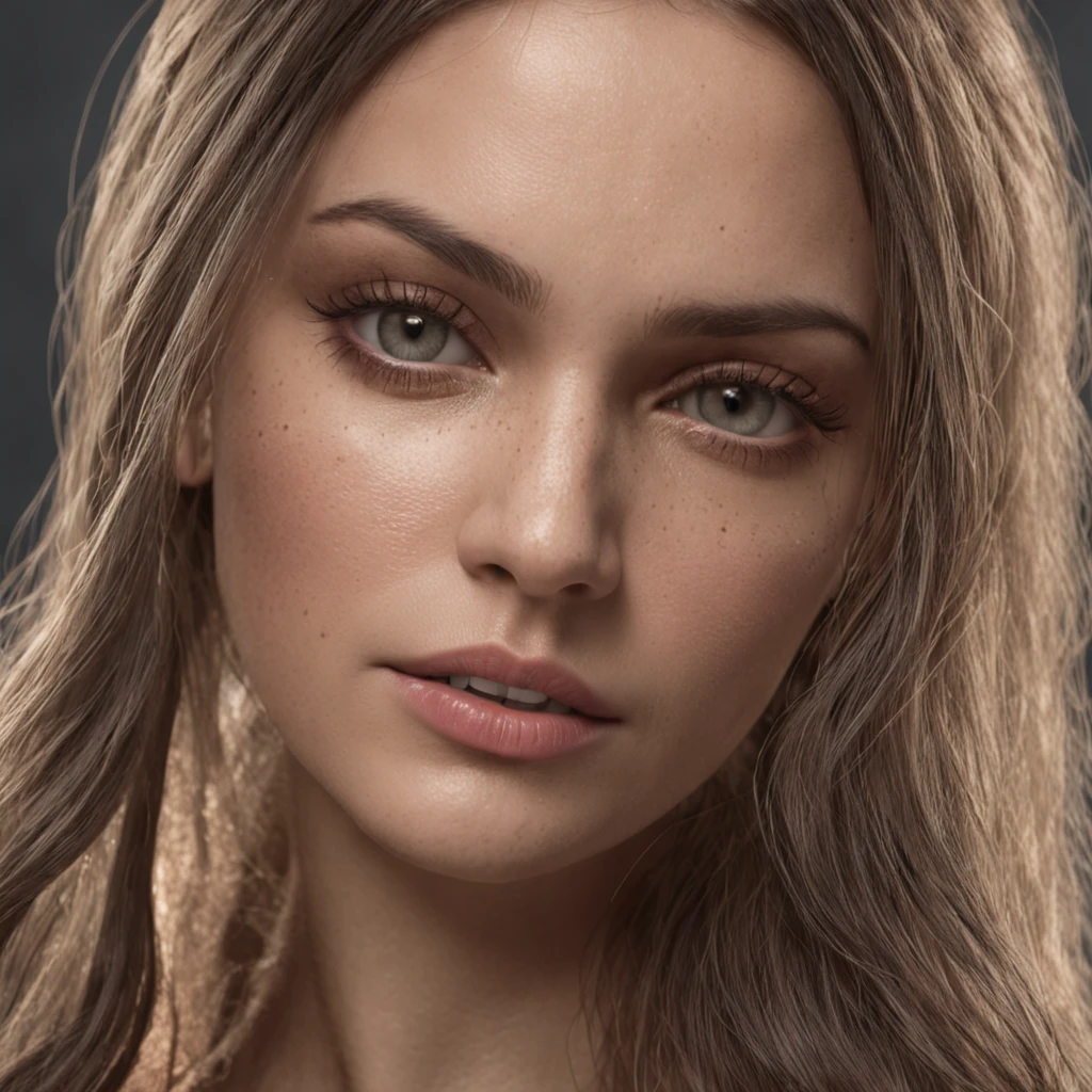 (Professional 3D rendering:1.3) de (Realistic:1.3) Foto de arte mais bonita do mundo,Apresenta rosto feminino suaves e brilhantes, Rosto detalhado, (vibrante, realista, Realistic, Dramatic, Escuro, foco nítido, 8k), (Old silk clothes damaged by bad weather:1.4), hair with braids, pele machucada, marcas de feridas no rosto.