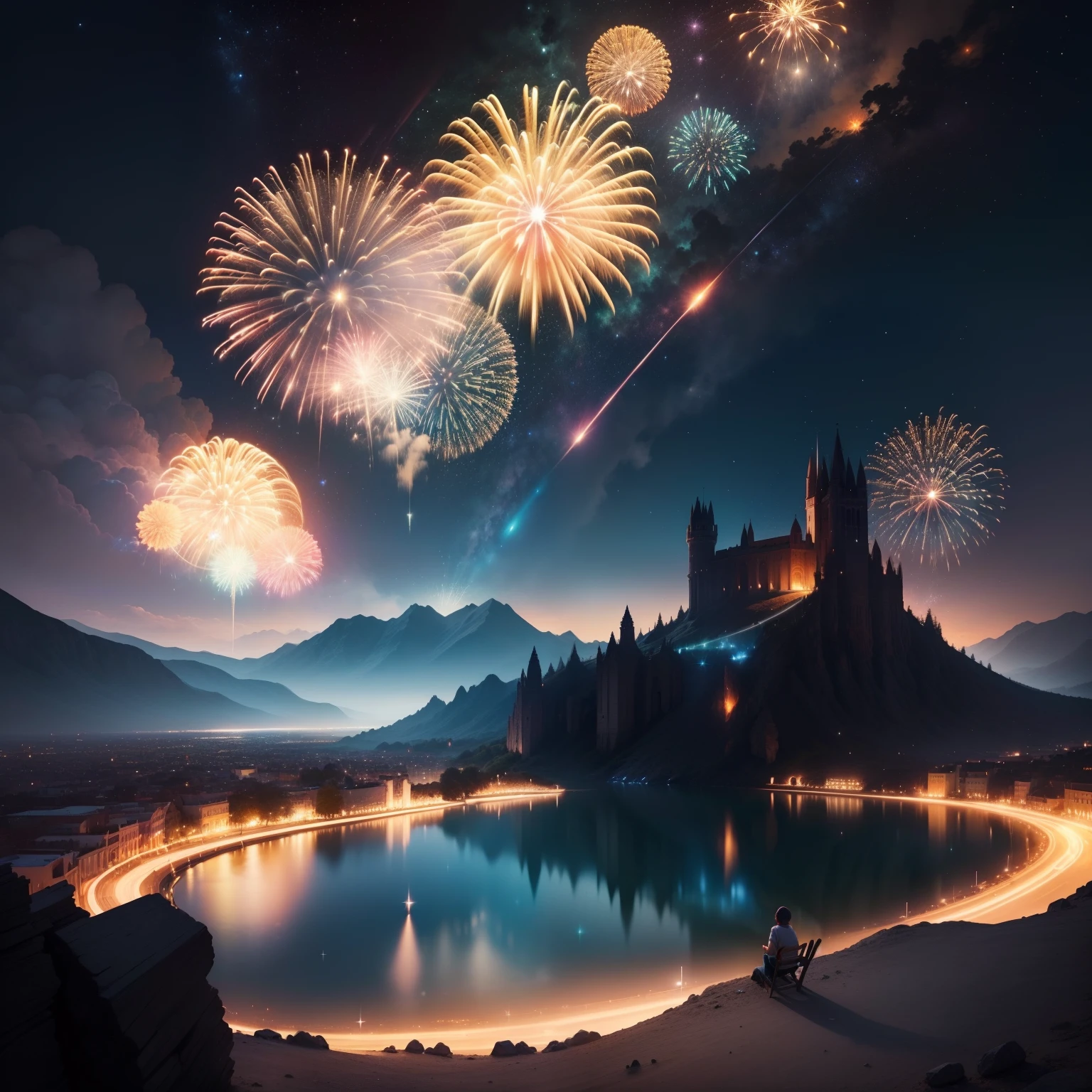 (Pull all the stars and celestial bodies to hit this place,It will turn into the most dazzling fireworks in the universe)