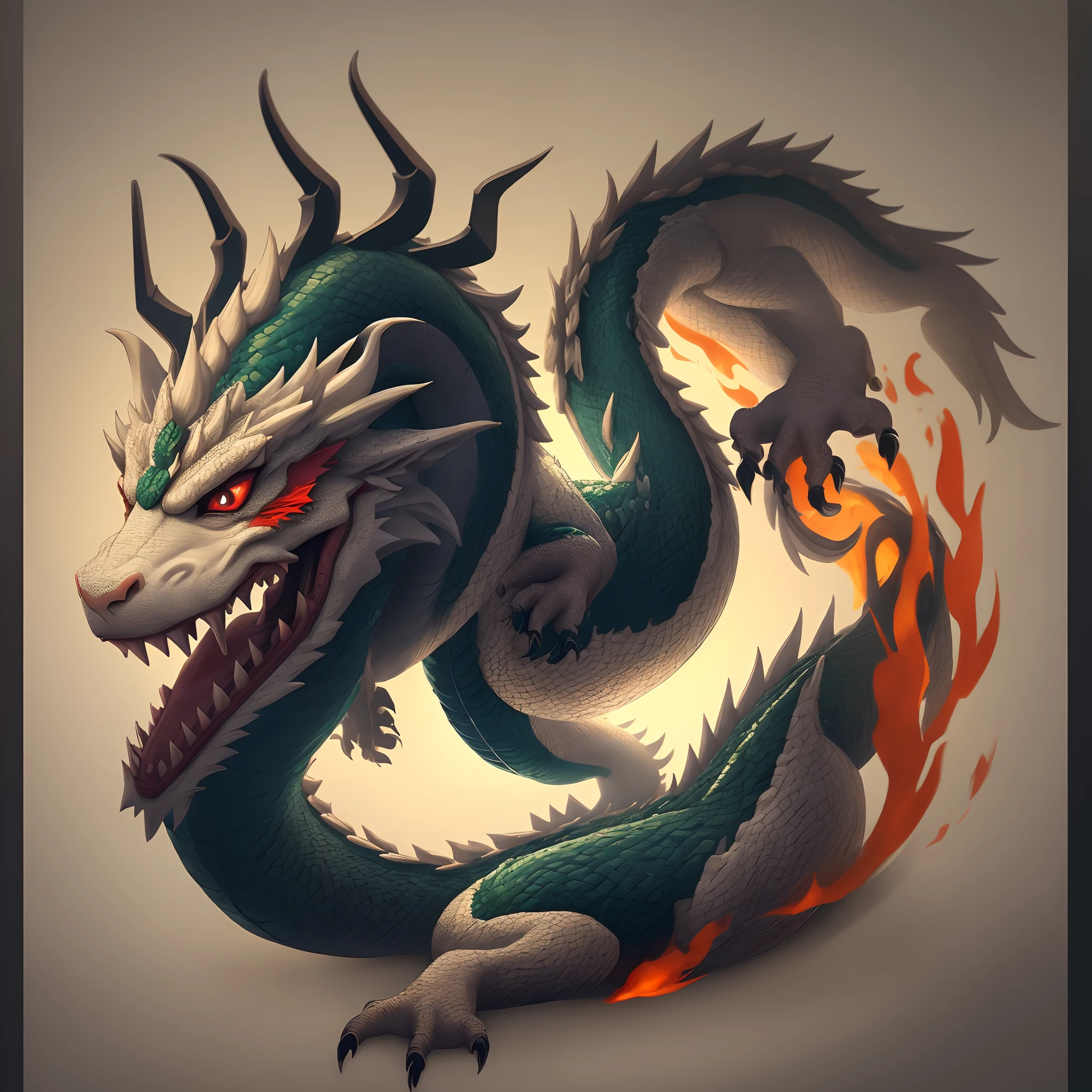 Chinese dragon layered style