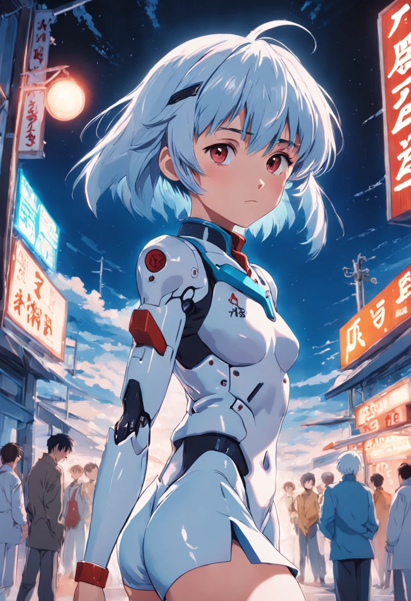 rei ayanami 80s style