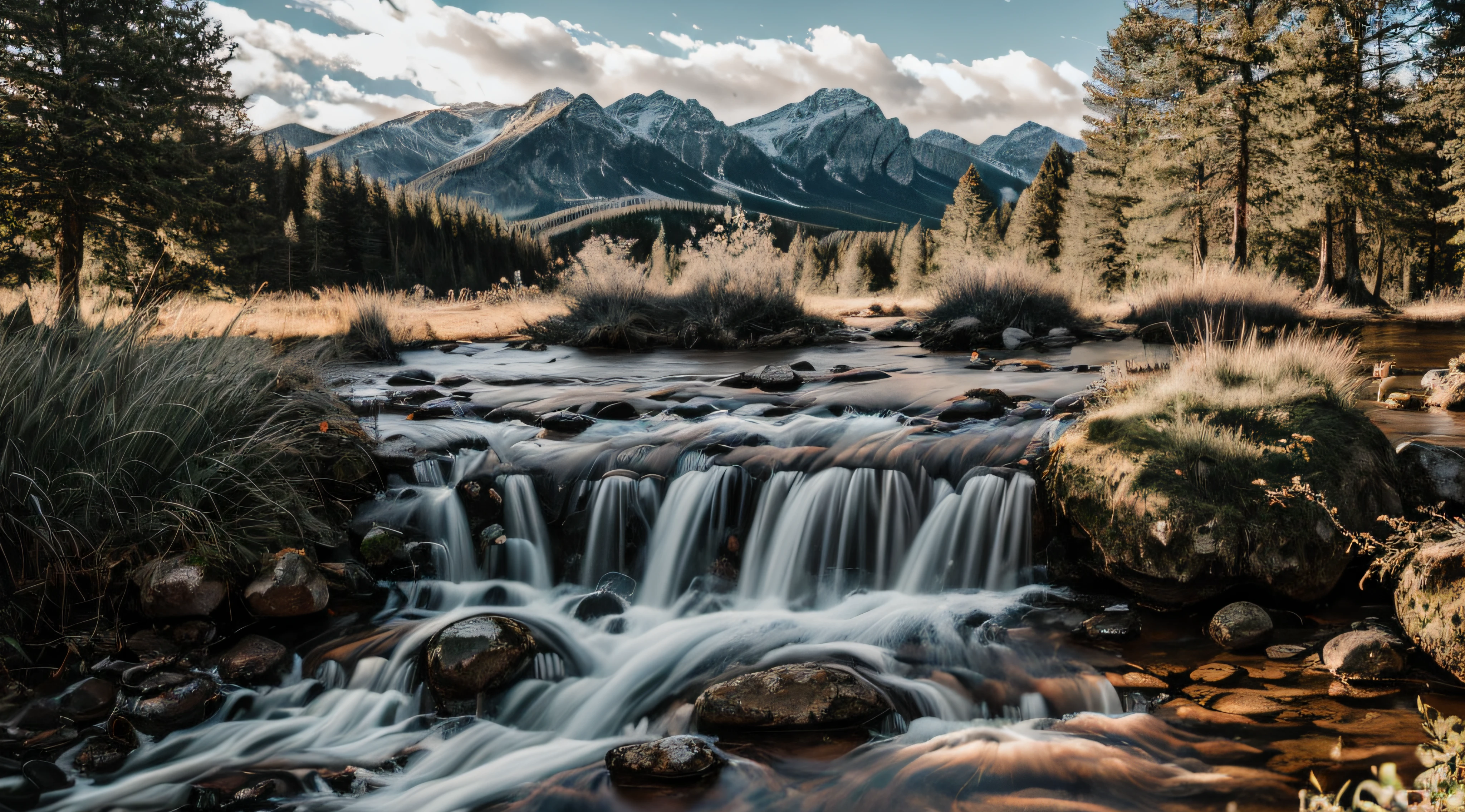 RAW photo of a landscape, small details, photorealistic, ultra-realistic photo, 8k uhd, dslr, soft lighting, high quality, film grain, Fujifilm XT3, (masterpiece)