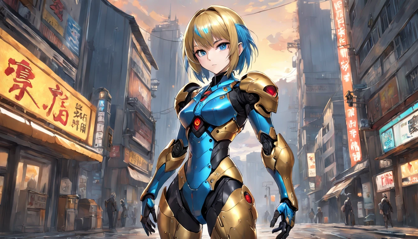 masterpiece, best quality, LeinaV4, 1girl, solo, ((robot, girl is a robot, electric circuit)), city alley, night, clouds, standing, upper body, <lora:LeinaV4-09:0.8>