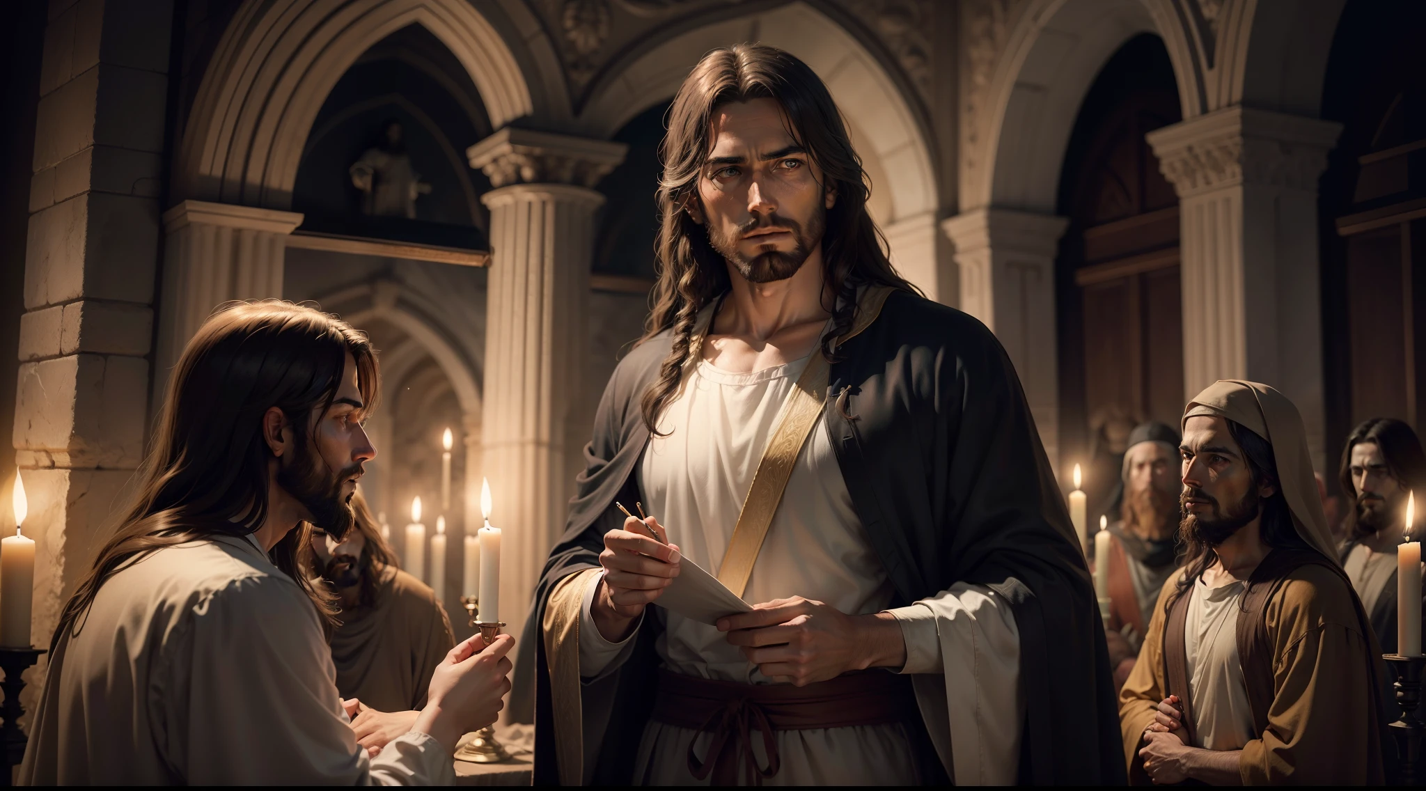 Jesus giving a wine --auto --s2