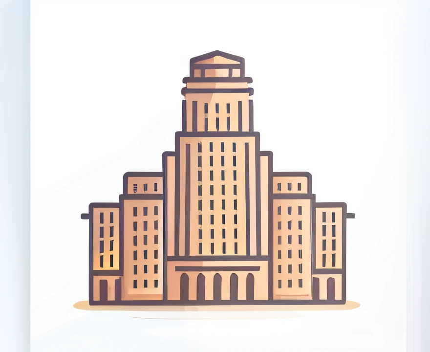 Large bell tower,School cafeteria,European,Baroque architecture,Style applet page icon,cartoon icon,UI page pattern