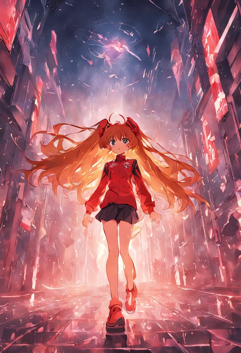 Asuka Langley Sōryū in 80s style