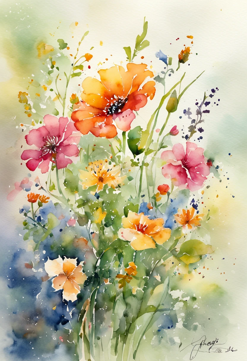 Particles behind glass Many flowers, virtual and solid blur, point clouds, particles, plan, 32k