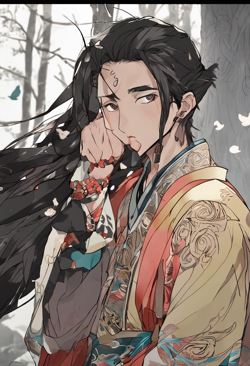 Libido boy,HighestQuali,extremely detaile,Youthful,Sword-eyed stars,Tribal Junior,Around twelve years old,Young man,cool guy,Ancient wind,vivaciousness,child,Libido boy,Gorgeous light green robe,Black Chinese style high ponytail,Black eyes,Sunny and cheerful,Young man,Black hair,s delicate face,sharp sharp eyes,Clear eyebrows,Kind expression,Fluttering hair,Flowing sleeves,Ancient style,Wind dance pose, Long flowing black hair flowing out,Messy hair,Qi Yu Xuanang,looking at viewert,(tmasterpiece:1.4),(best qualtiy:1.4),(The composition is perfect),high-definition depiction,8K,Polar composition of the film,Cinematic lighting,Cinematic texture,Strong sense of atmosphere