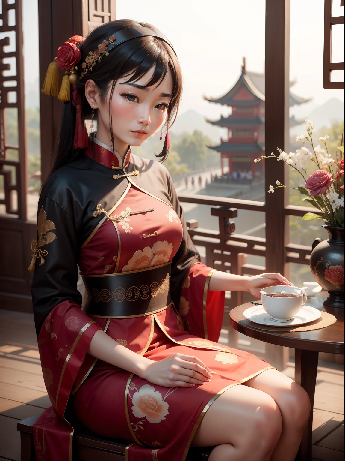 woman, China, ancient, traditional